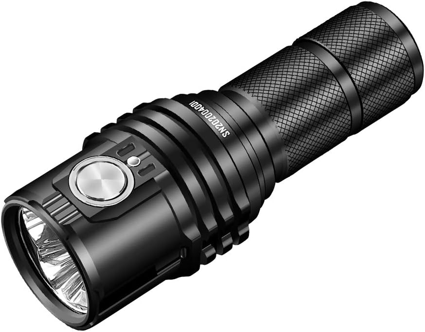IMALENT MS03 Tactical Flashlight 13000 Lumens, LED Flashlight Uses 3 Pcs CREE XHP70.2 LEDs, Rechargeable EDC Torch, Powerful Handlight for Camping (Cold White Light)