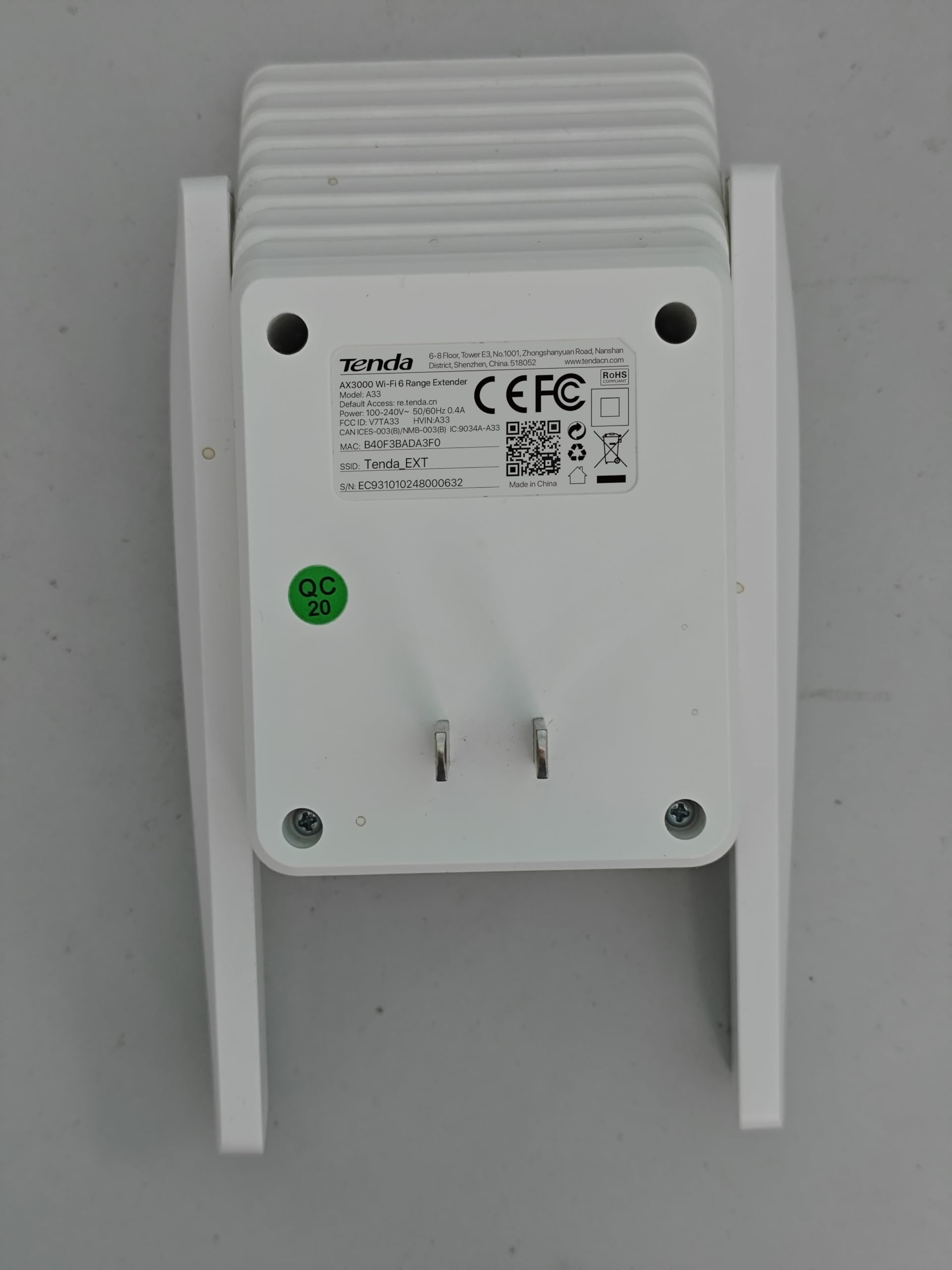 تيندا راوتر مودم D301 V4.0 ADSL2/2+، لاسلكي 300 ميجابت في الثانية، 4 منافذ ايثرنت سريعة، كيبل DSL/RJ45