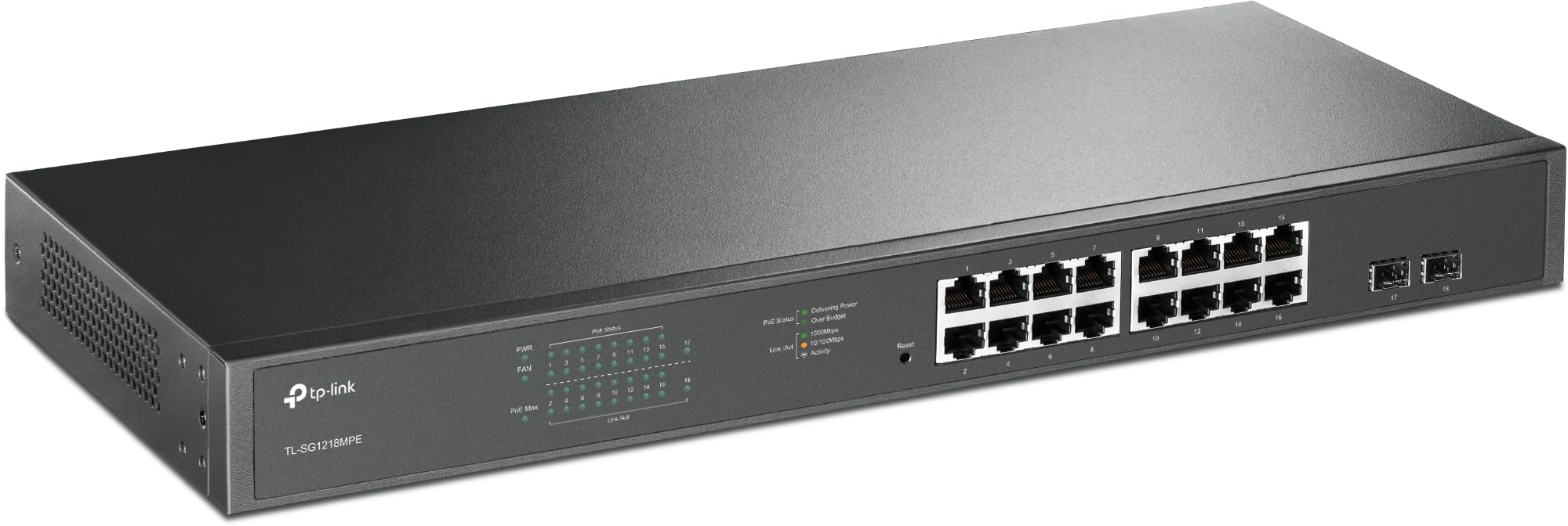 TP - لينك JetStream 16Port Gigabit Easy Smart PoEPoE Switch