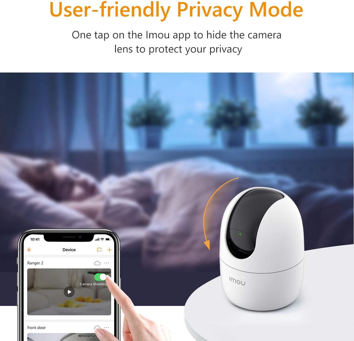 Imou 5MP Camera for Home, 360° Security Camera, WIFI Camera Indoor, Baby Monitor, CCTV Camera for Home Wireless, Surveillance Camera with Human Detection, Smart Motion Tracking, Two-Way Talk, Alexa