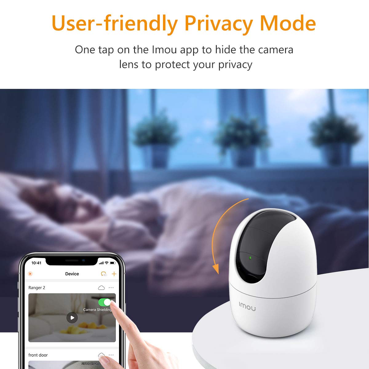 Imou 5MP Camera for Home, 360° Security Camera, WIFI Camera Indoor, Baby Monitor, CCTV Camera for Home Wireless, Surveillance Camera with Human Detection, Smart Motion Tracking, Two-Way Talk, Alexa