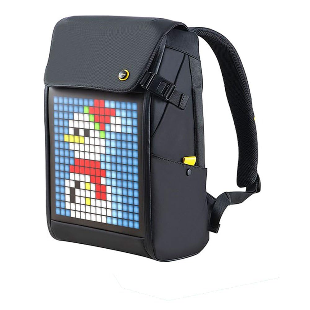 Divoom Backpack-S Pixel Art Youngsters LED Animation Display Bag with App Control, Dark Blue