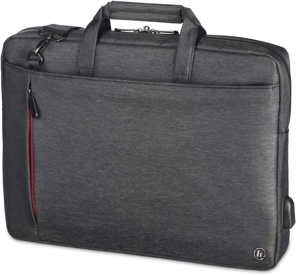 Hama 216576 Manchester Laptop Bag, 14.1-Inch Size, Black