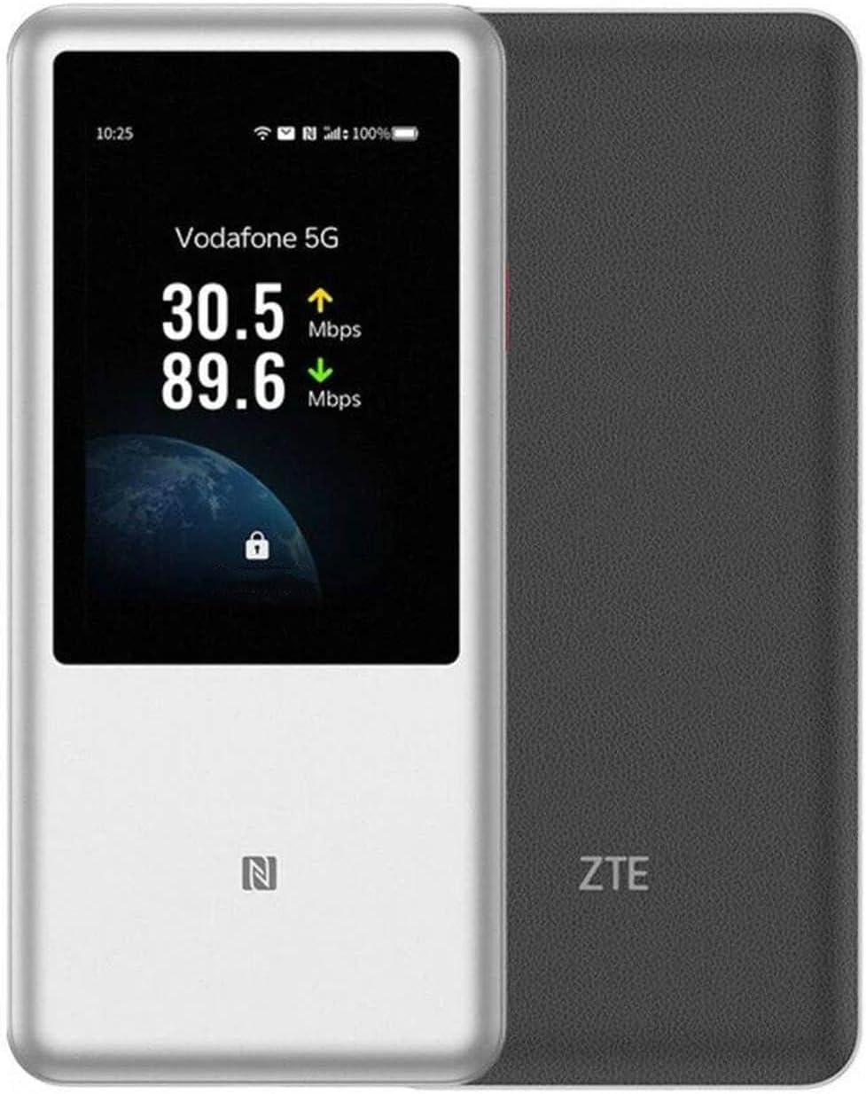 ZTE U60 Pro 5G WiFi Router, WiFi 7, 4.29 Gbps Download Speed, Snapdragon X75, 10000mAh Battery, Supports 64 Devices, 3.5-inch Touchscreen, NFC, AI-Powered