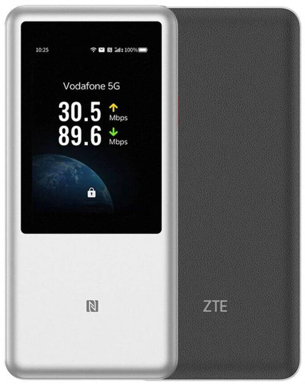 ZTE U60 Pro 5G WiFi Router, WiFi 7, 4.29 Gbps Download Speed, Snapdragon X75, 10000mAh Battery, Supports 64 Devices, 3.5-inch Touchscreen, NFC, AI-Powered