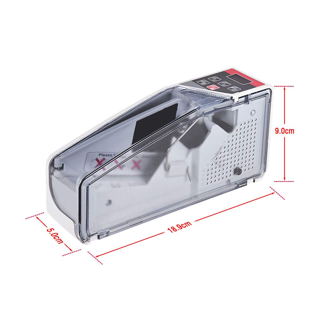 Dekdeal Portable Mini Money Counter Machine, Bill Currency Counter with LED Display for Financial Equipment