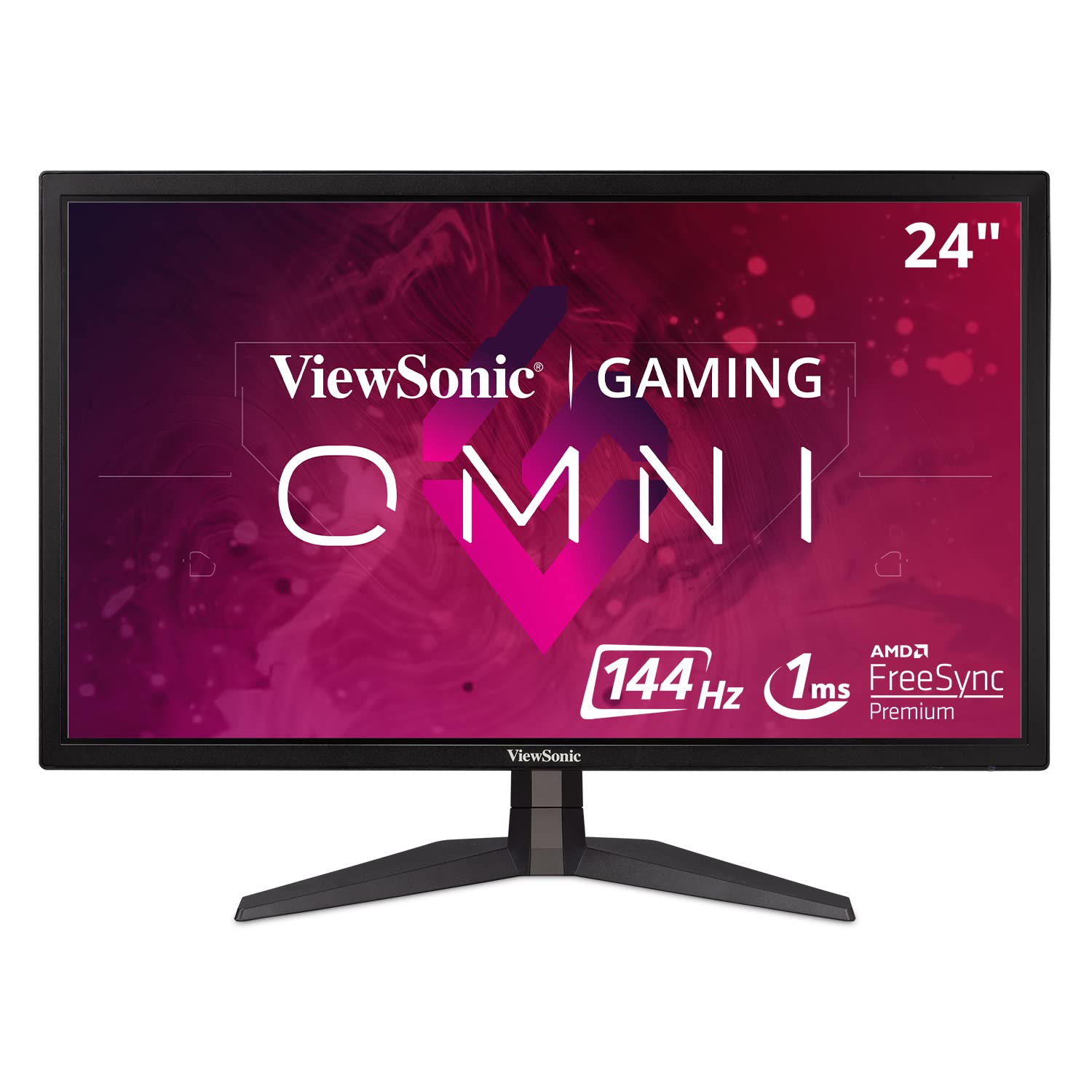 ViewSonic VX2458-P-MHD 24” 144Hz 1ms Entertainment Monitor with AMD FreeSync™, DisplayPort, 3x HDMI, Dual integrated speakers