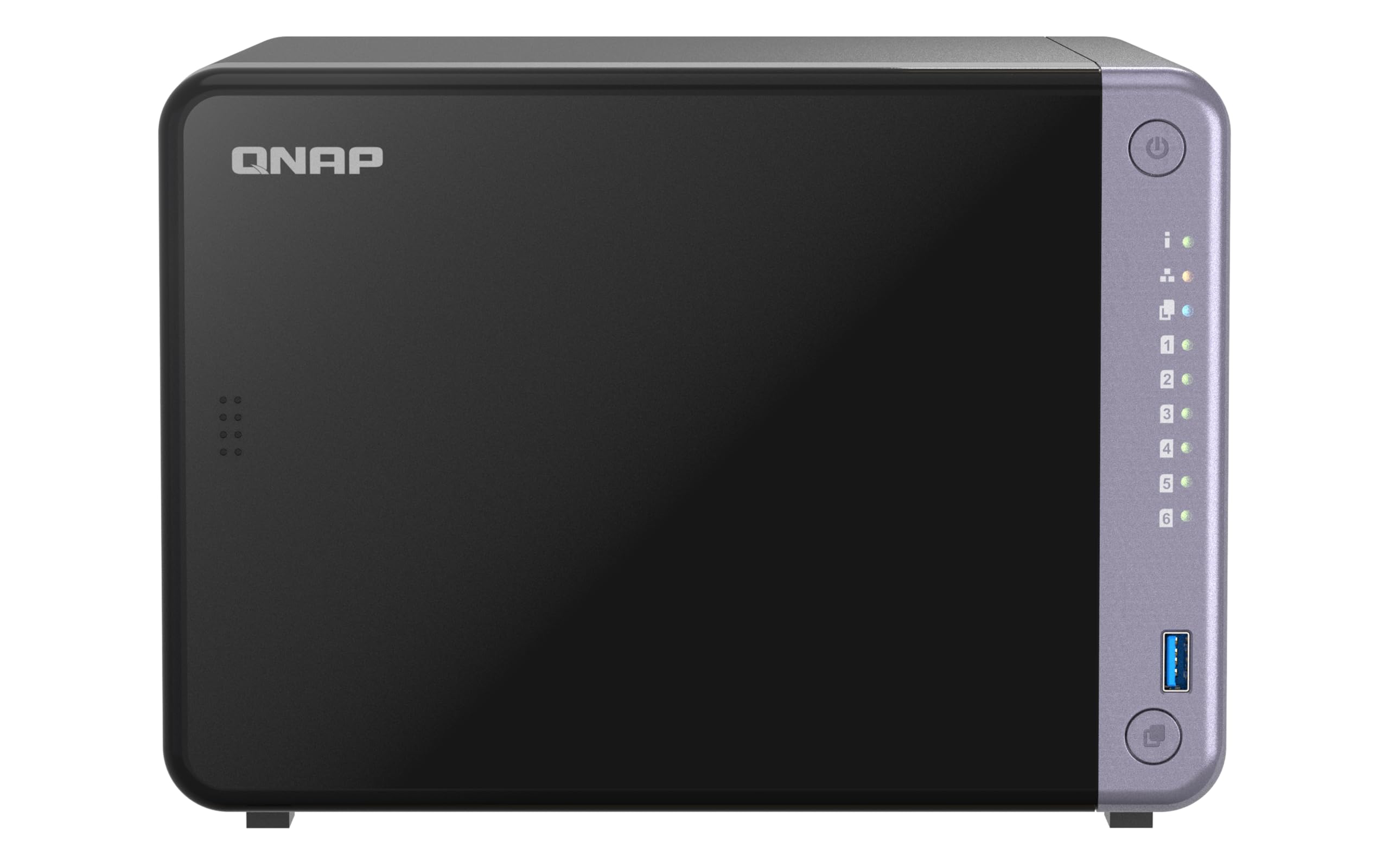 كيو ناب جهاز كمبيوتر مكتبي TS-632X-4G-US 6 باي 10GbE NAS مع معالج ARM الباين AL524 رباعي النواة وذاكرة RAM DDR4 سعة 4 GB (بدون قرص)