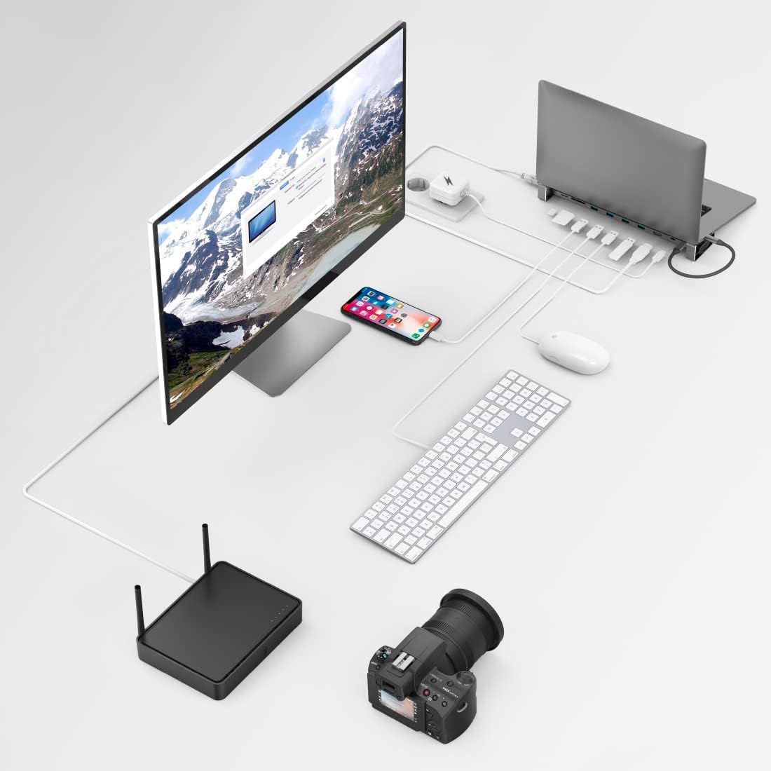 Hama 200103 9-in-1 USB-C Docking Station for 4x USB-A, USB-C, HDMI, LAN, SD and MicroSD