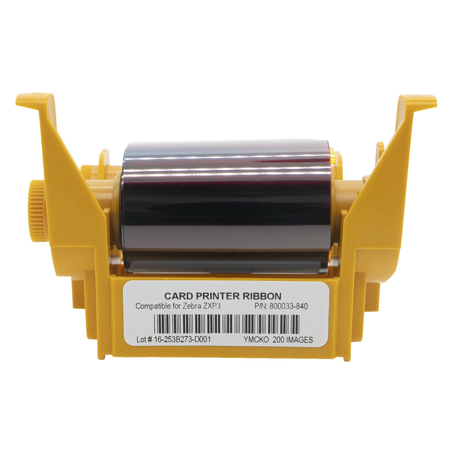 eecee 800033-840 True Colours iX Series YMCKO Color Ribbon for Zebra ZXP Series 3 ZXP 3 Card Printer - Replacement Color Ribbon Compatible with Zebra ZXP3-200 Prints, 1 PACK