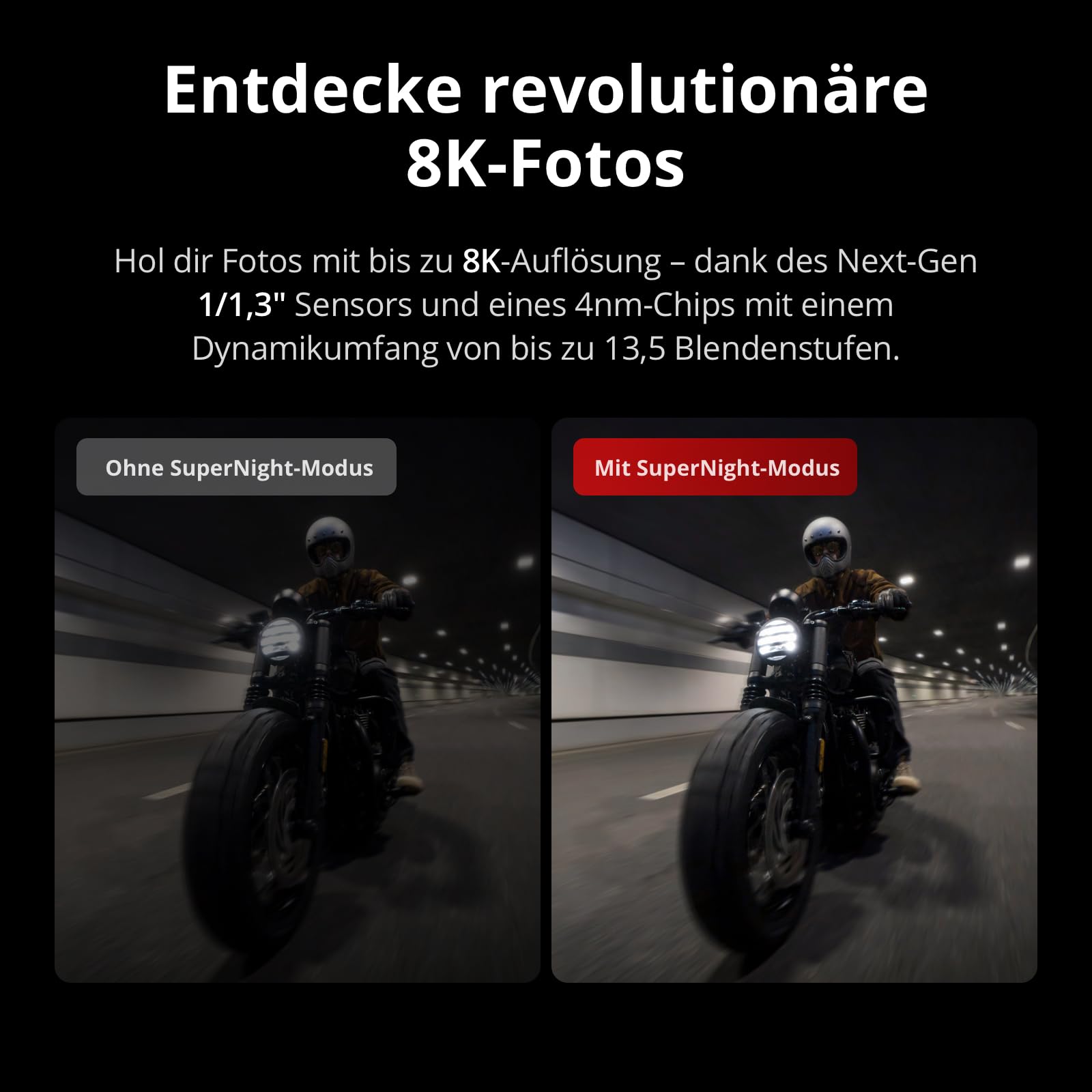 DJI كاميرا اكشن 4 ادفنتشر كومبو من اوسمو - كاميرا مقاومة للماء بدقة 4K/120fps مع مستشعر 1/1.3 انش، أداء ملون 10 بت ودي لوج، مجال رؤية عريض 155 درجة، 3 بطاريات اضافية، اصدار الامارات العربية المتحدة مع
