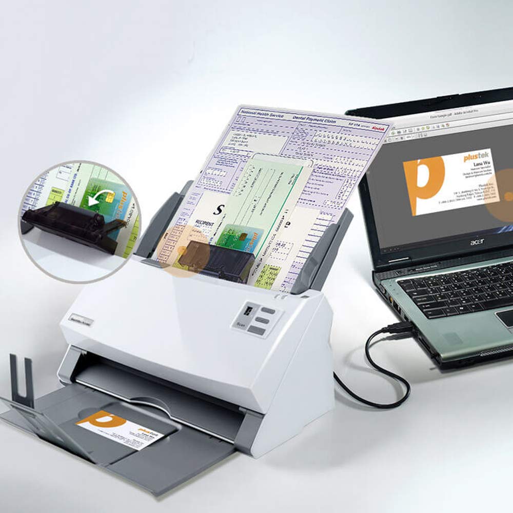 Plustek SmartOffice PS3180U - 80page per minute, duplex color document scanner.