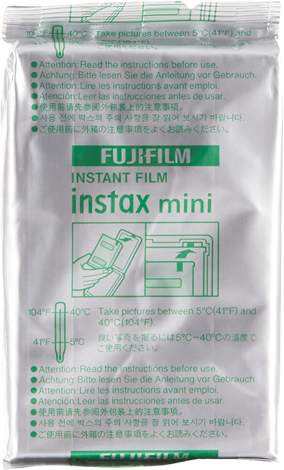 Fujifilm (2X) Instax Mini Instant Film (Twin Pack) Total: 40 Pictures