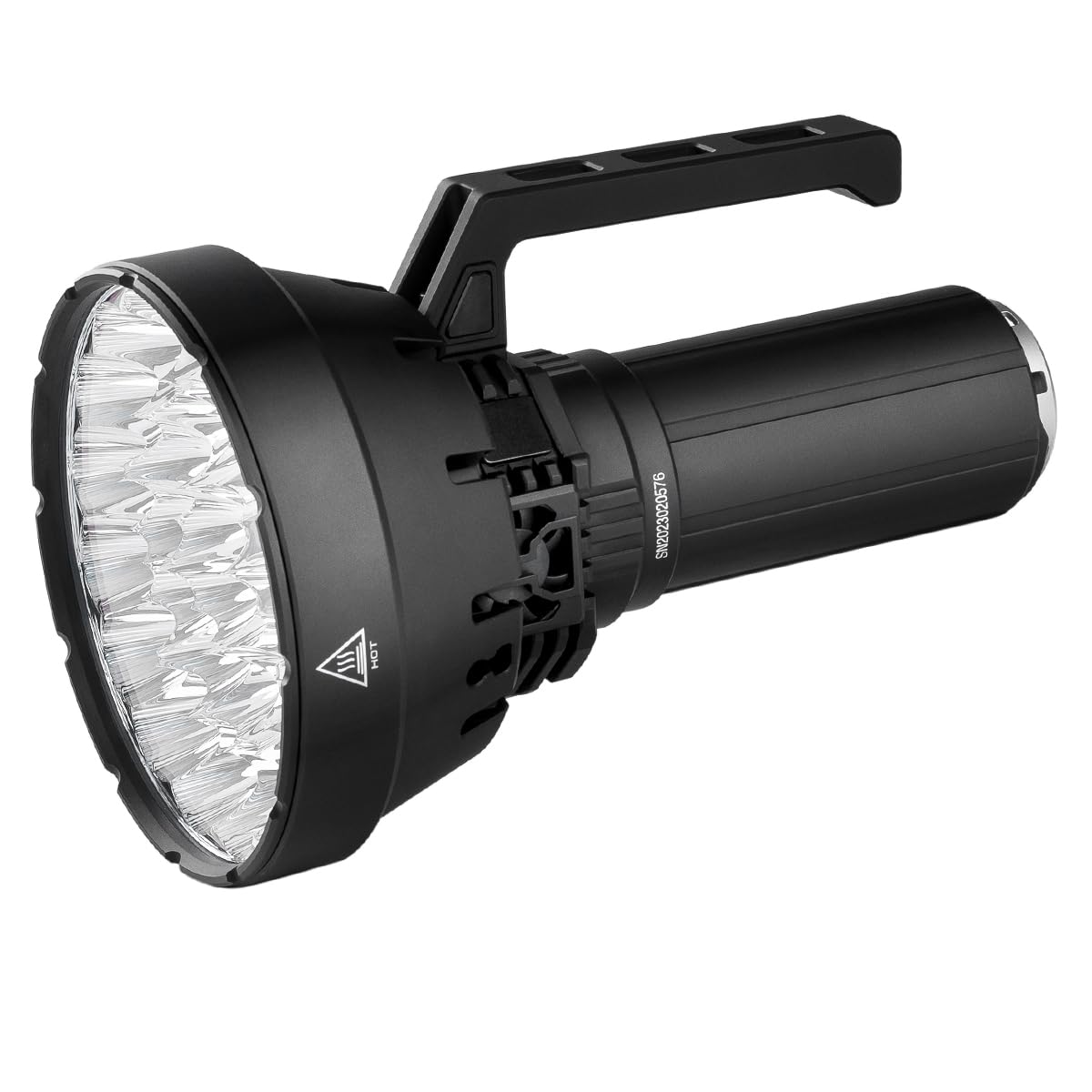 ايمالينت مصباح يدوي SR32 بسطوع 120000 لومن، 32 مصباح LED عالي السطوع XHP 50.3، شحن سريع PD 100 واط، شاشة OLED، مصباح كشاف محمول باليد فائق السطوع للتخييم والبحث في الهواء الطلق