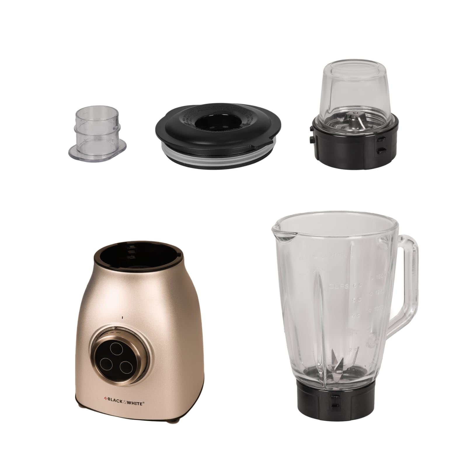 Black & White Table Blender with 17 Speed Control and Ice Crushing Function | BWBL9108G