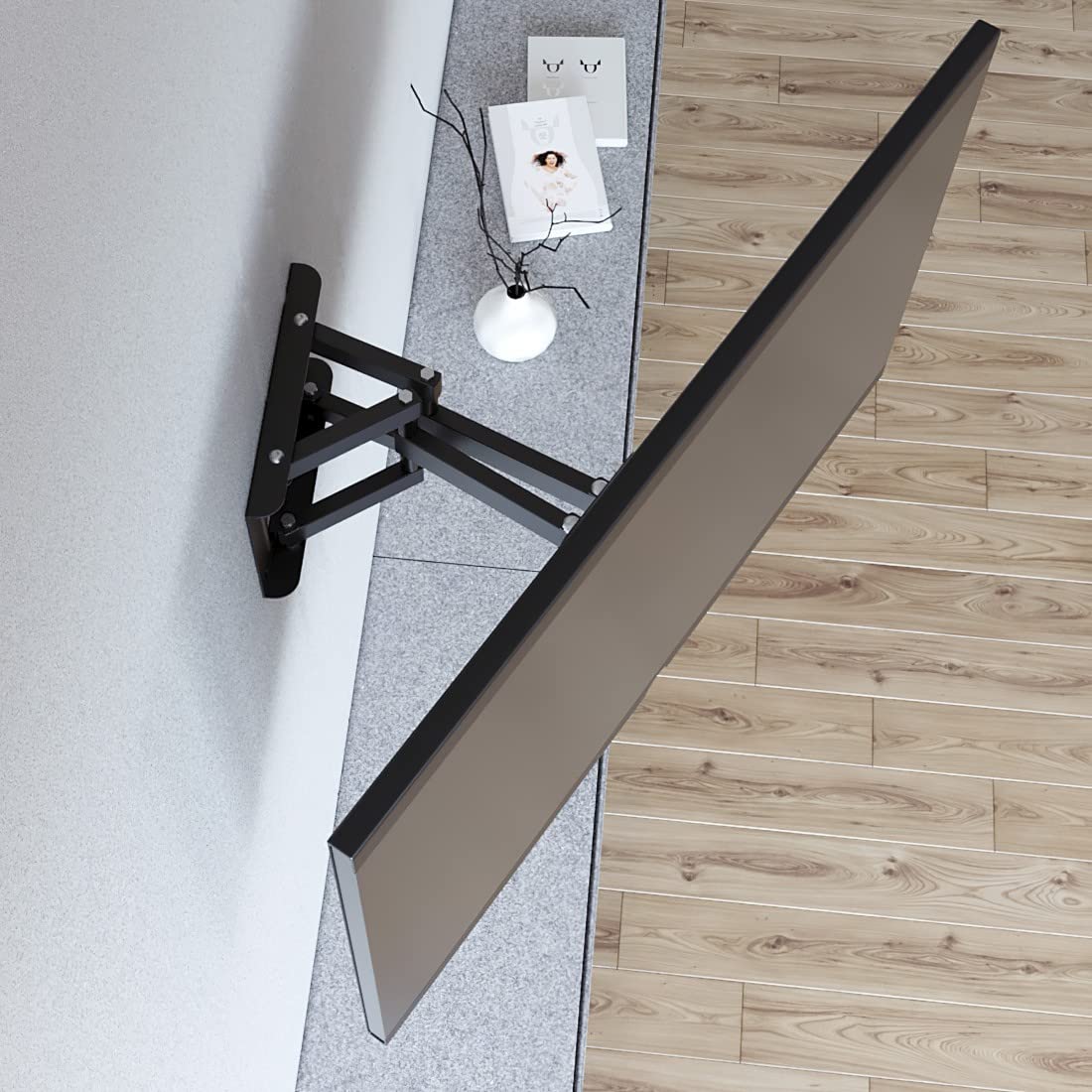 Hama 220831 FULLMOTION TV Wall Bracket, 600x400 32" to 84", Black