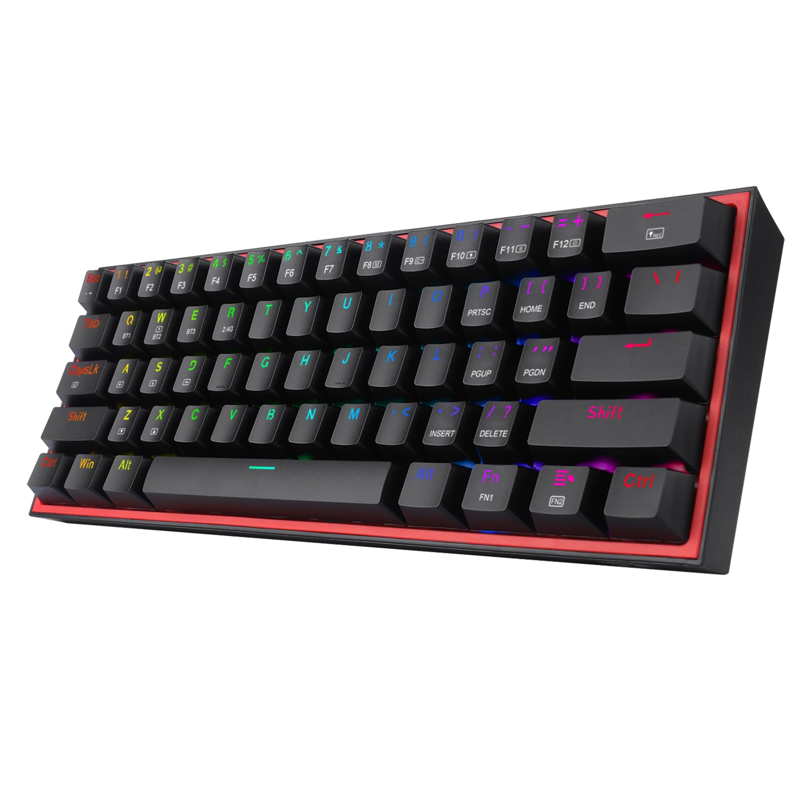 ريدراجون كيبورد العاب ميكانيكي سلكي من فيز برو K616-RGB بلوتوث، 2.4G، لون اسود