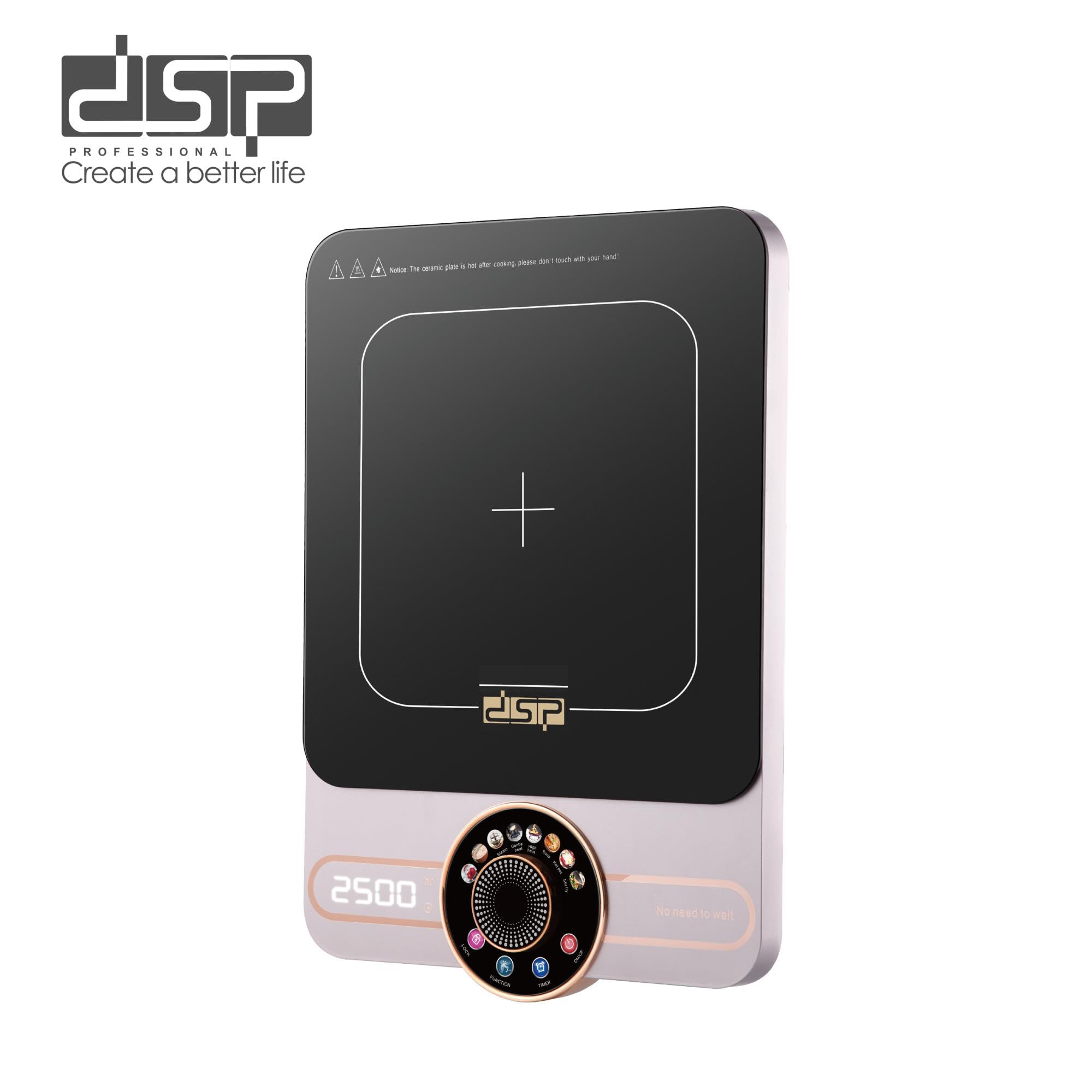 موقد الحث الكهربائي دي اس بي 3500 واط مع مقبض تحكم باللمس KD5074