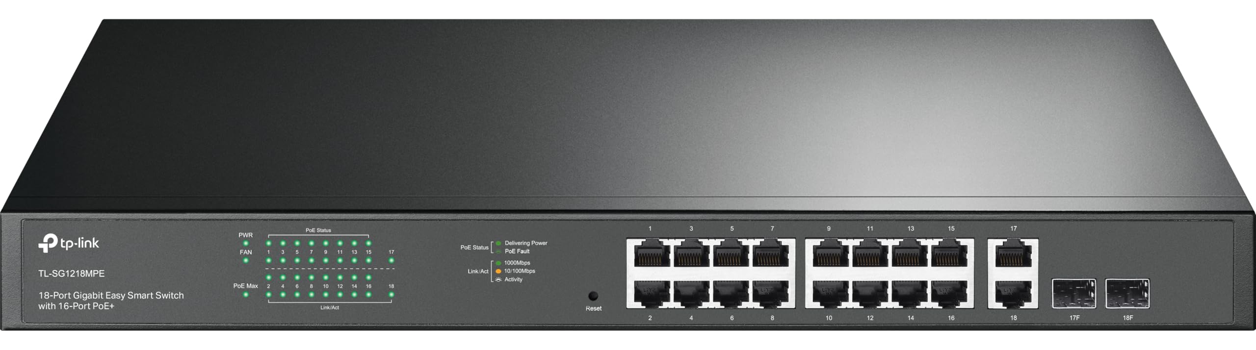 TP - لينك JetStream 16Port Gigabit Easy Smart PoEPoE Switch