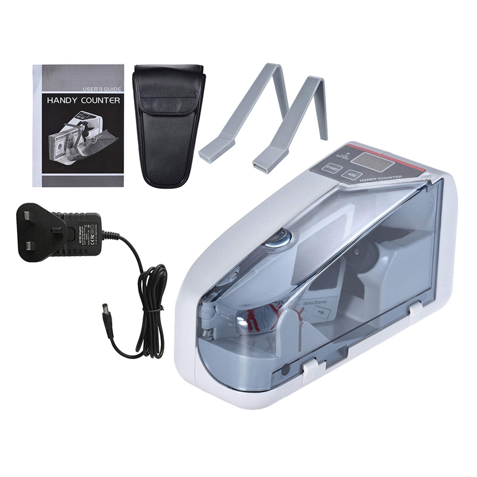 Domary Mini Handy Bill Cash Banknote Counter Money Currency Counting Machine AC or Battery Powered