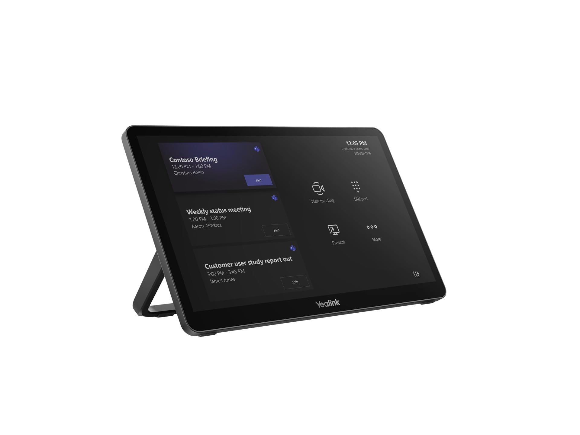 Yealink MTouch Plus-Ex Package - 11.6" Full HD Touch Screen, Motion Sensor, PoE Support, Flexible Mounting Options, Optimized for Microsoft Teams