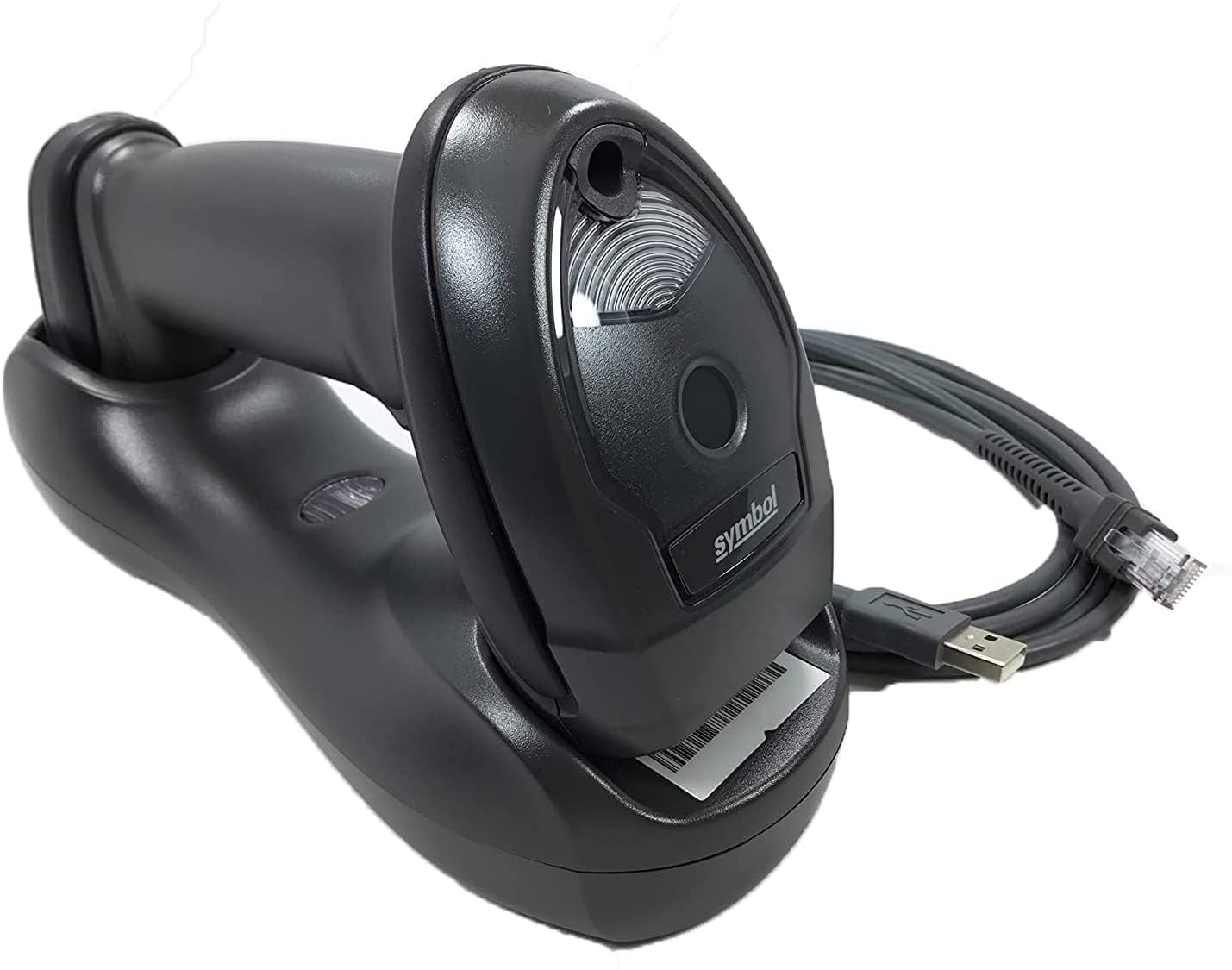 Zebra Symbol LI4278 Wireless Linear Imager Handheld Bluetooth Barcode Scanner, Black - Cordless, 547 scan/s1D, LED with Universal Docking Charger Cradle Standard Base - LI4278-SR20007WR - JTTANDS