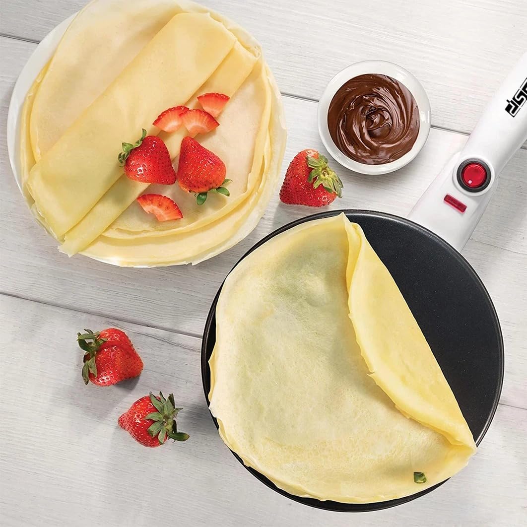 DSP Crepe Maker 650 Watt White Model KC3016 - 1 Year Full Warranty