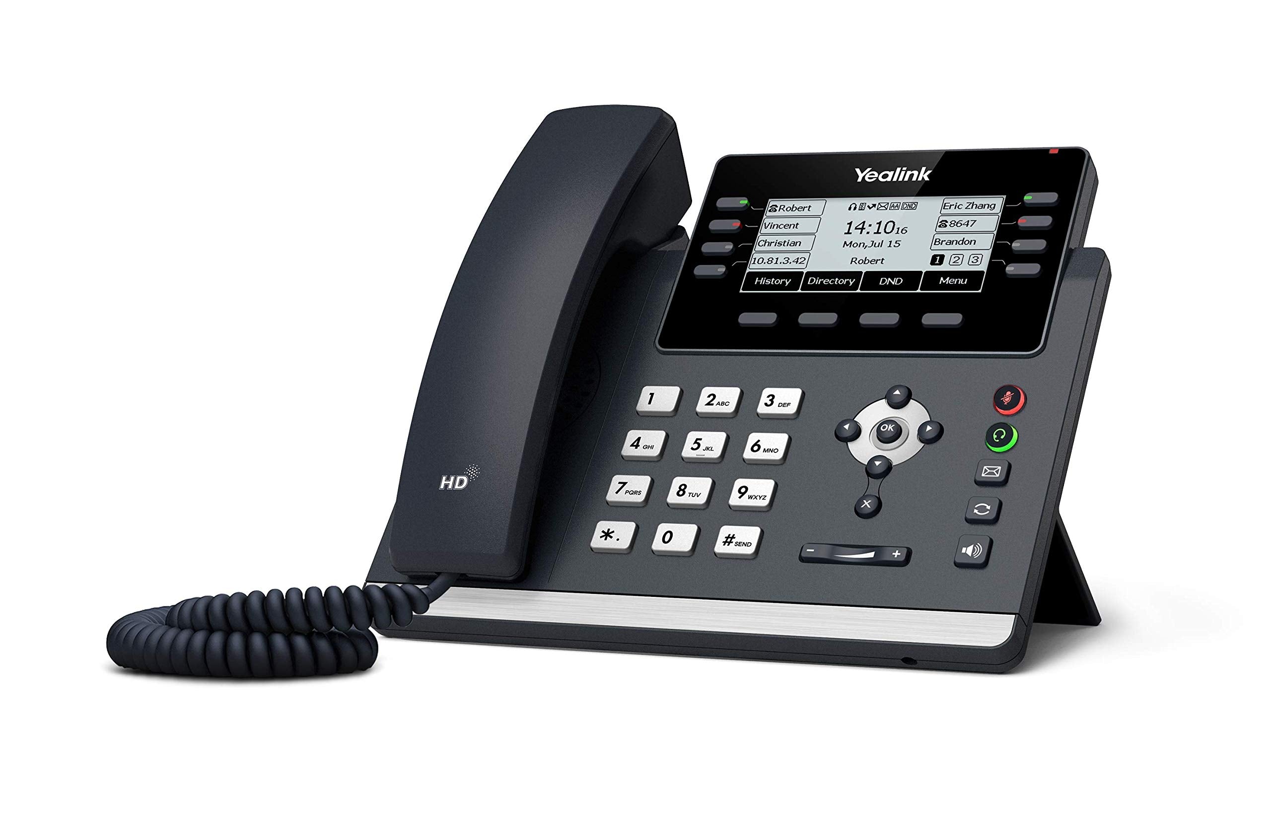 يالينك هاتف T43U IP - محول طاقة متضمن