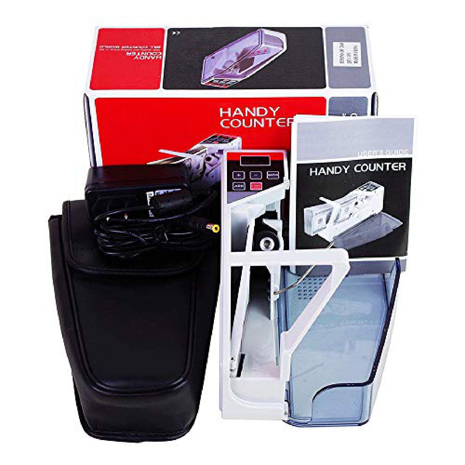 Portable Money Counter, Mini Handy Bill Cash Banknote Counter, Number Of Sheets Can Be Set, AC Or Battery Powered Suitable For Multi-Currency,GQYYS