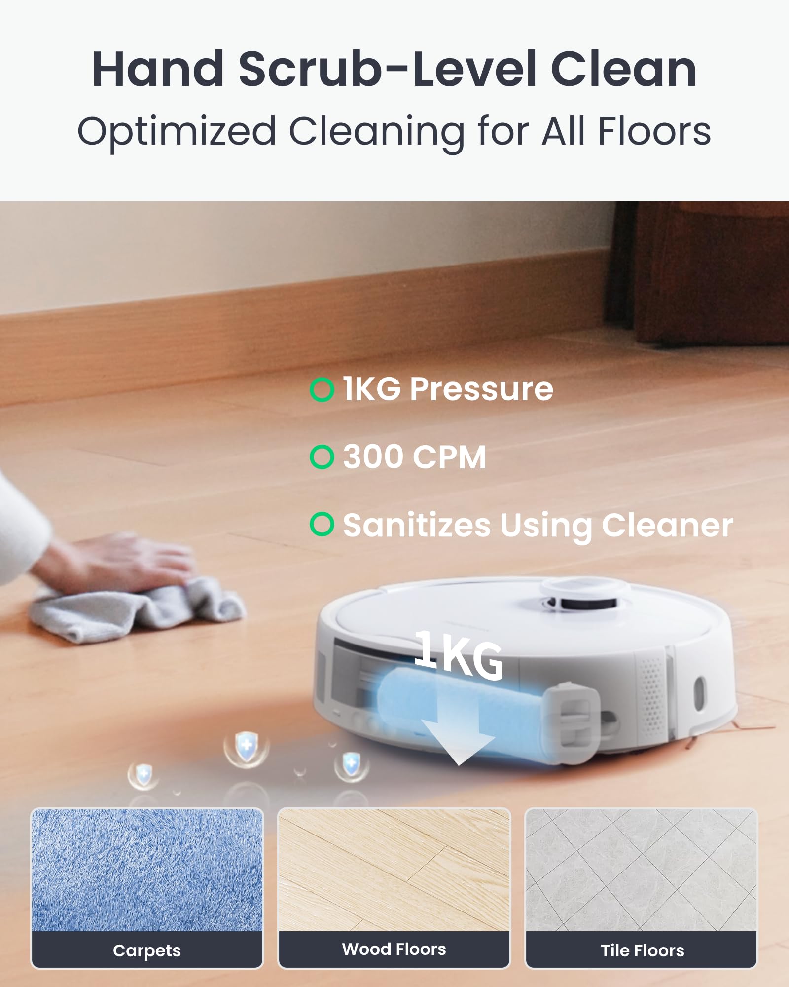 SwitchBot Robot Vacuum and Mop S20 with Matter, 10000Pa Suction, Rotating Mop, AI Navigation, Auto Wash and Dry, Self-Emptying, Works with Apple Home, Alexa and Google Home for Pet Hair and Carpet