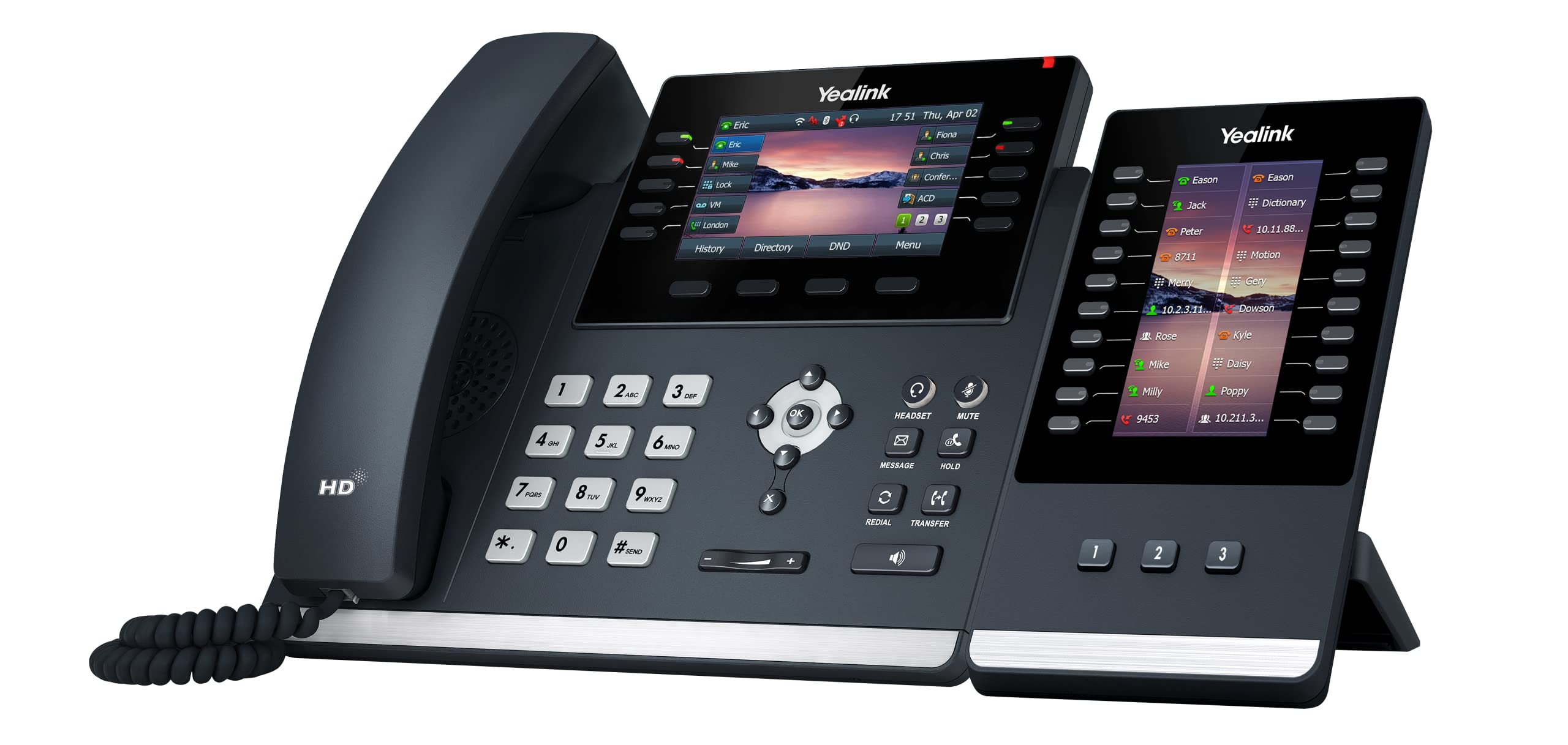 يالينك هاتف T46U IP مع وحدة توسيع EXP43