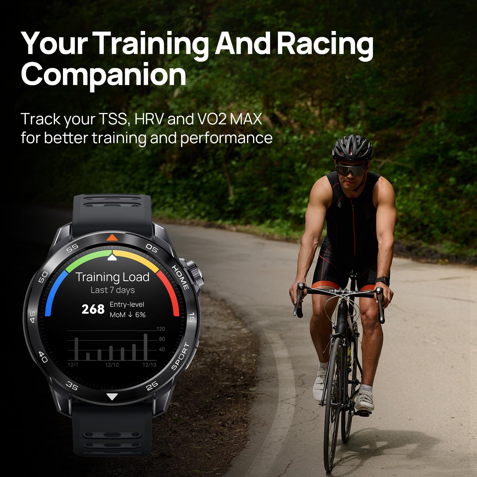 Mibro GS Pro 2 Smartwatch 1.43" AMOLED Multi-Sport with Dual-Band GNSS for Swimming, Cycling, Running, Hiking, Skiing, Paddle (Dark Gray)