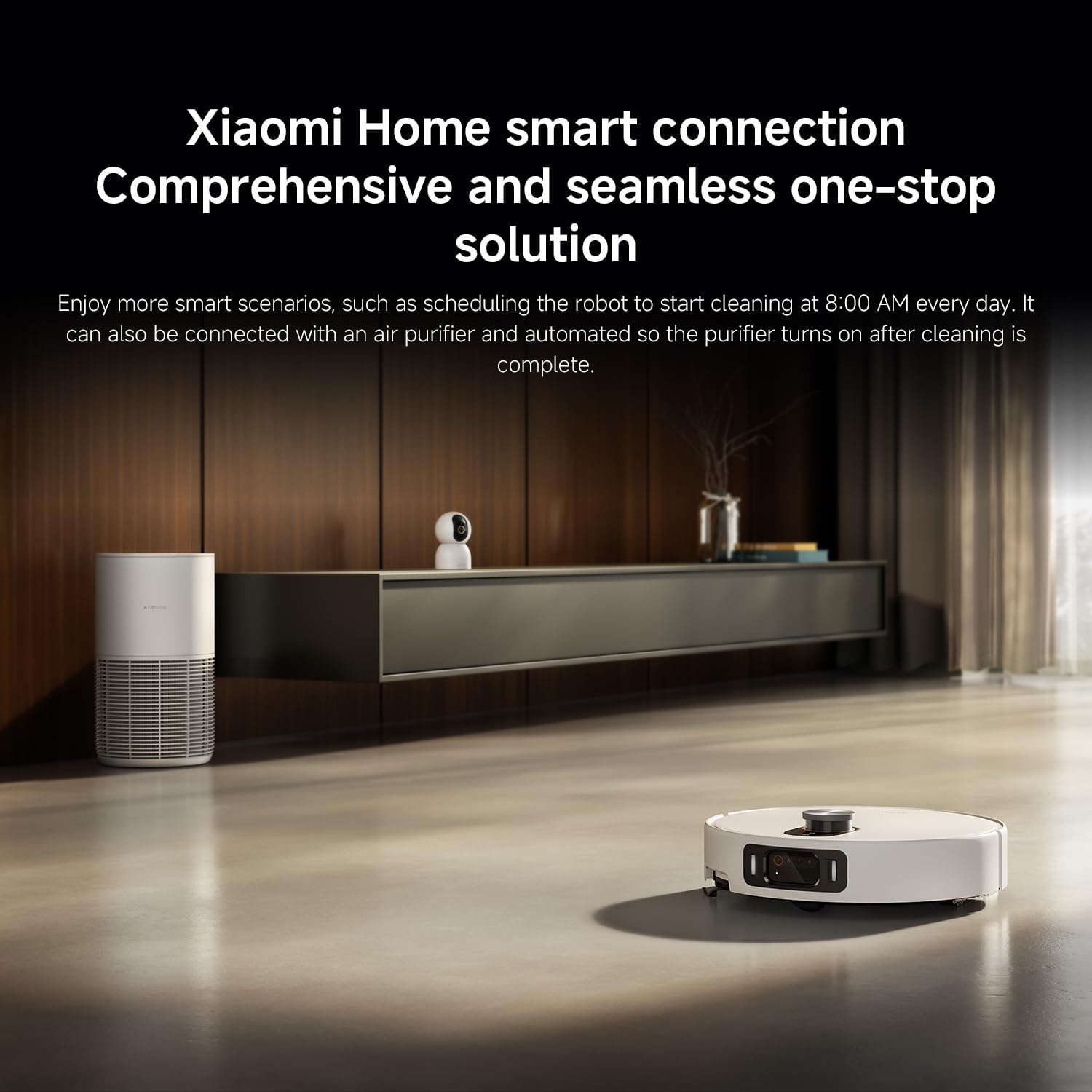 XIAOMI Robot Vacuum 5 Pro Robot Vacuum Cleaner with Mop Function, 20,000 Pa, Extendable Mop & Side Brush, Self-Cleaning All-in-One Base Station, AI Navigation, App & Voice Control