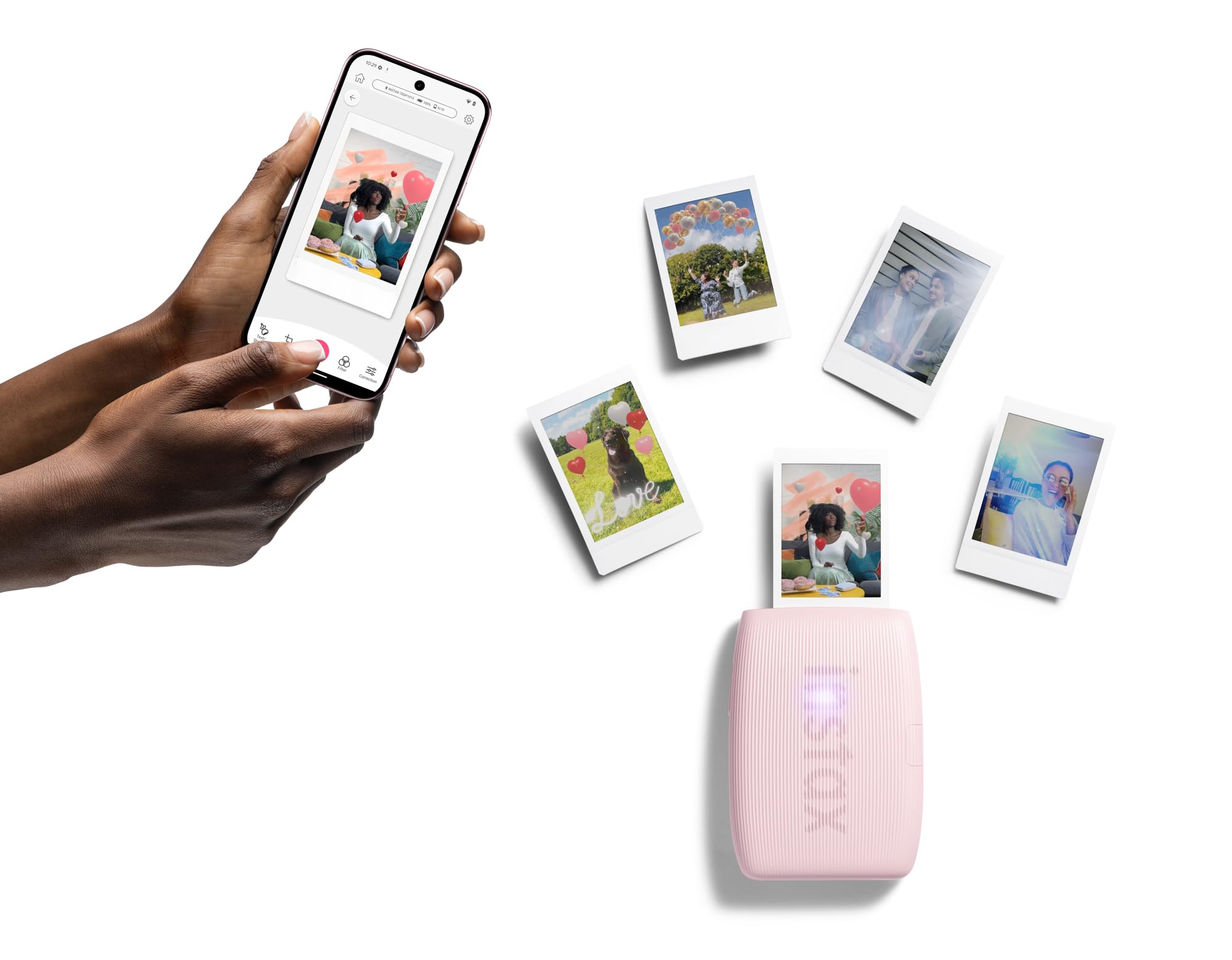 Fujifilm Instax Mini Link 3 Google Pixel Special Edition Smartphone Printer - Pink