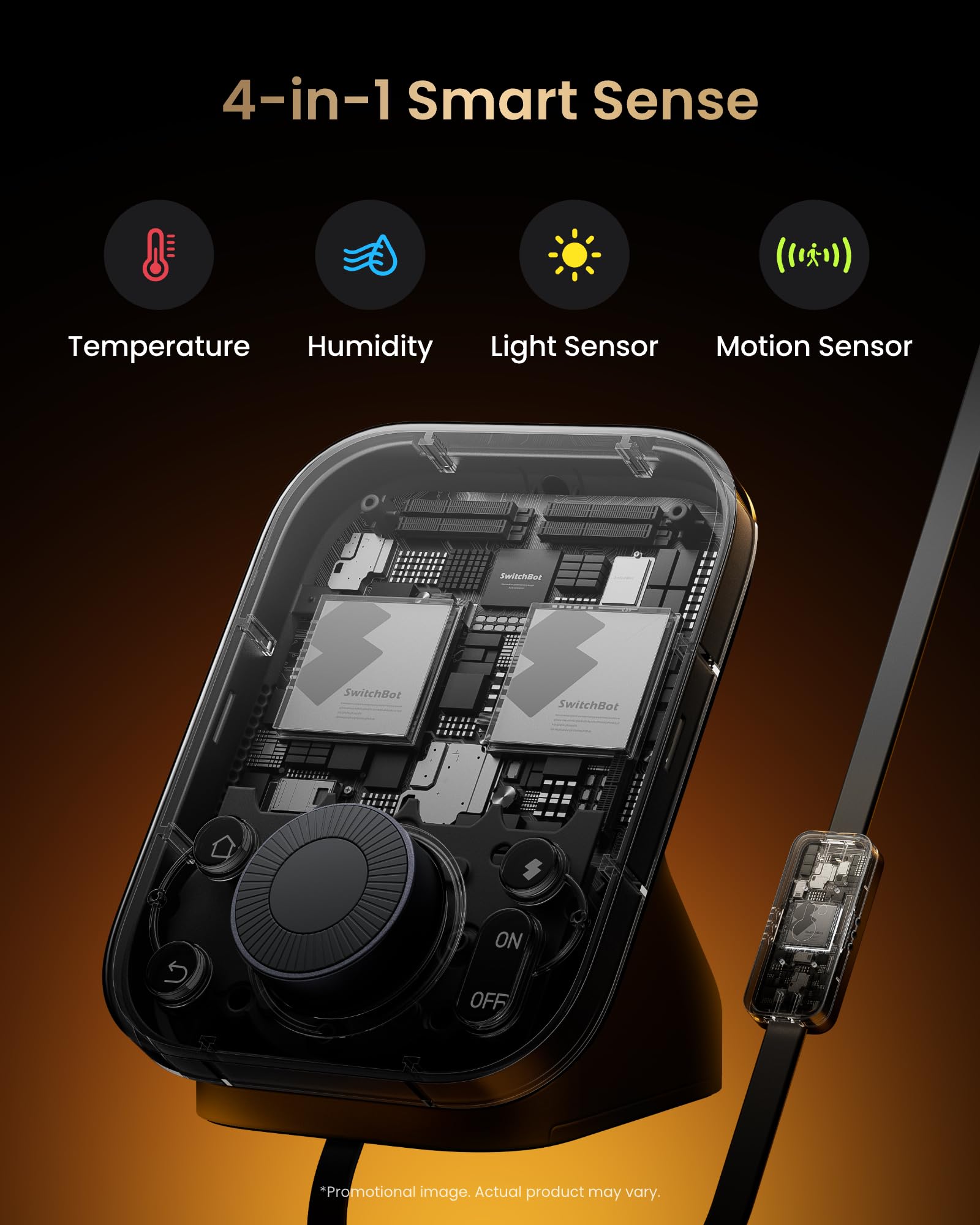 SwitchBot Hub 3 (3rd Gen), Smart Home Hub with 2.4'' IPS Screen & Knob Control, WiFi Thermometer Hygrometer, IR Remote Hub (Matter/Bluetooth 200m), Alexa/Google/Apple Home Compatible