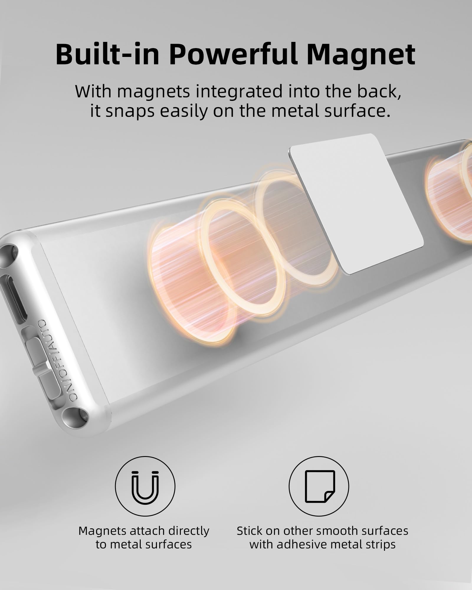 EZVALO 5 x Rechargeable Indoor LED Light with Motion Sensor, 23 cm LED Kitchen Light with Wireless Remote Control, 5700K 3 Modes Dimmable for Stairs Kitchens Cupboards