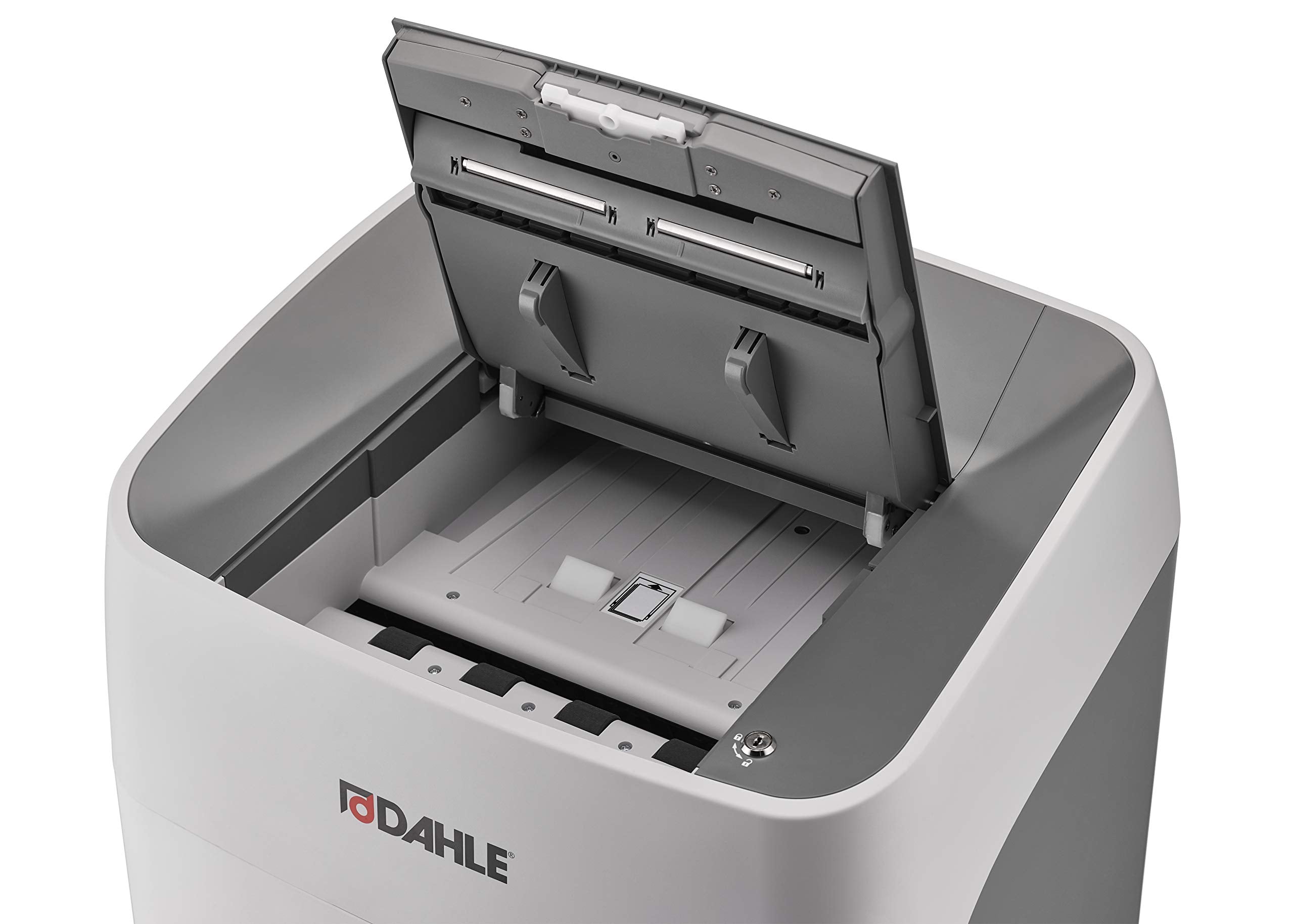 Dahle ShredMATIC 300 Auto-Feed Paper Shredder (300 Sheets, Oil-Free, Jam Protection, Cross-Cut, Safety-Lock, for Home and Office) Grey, 64.2 x 43.2 x 35.5cm