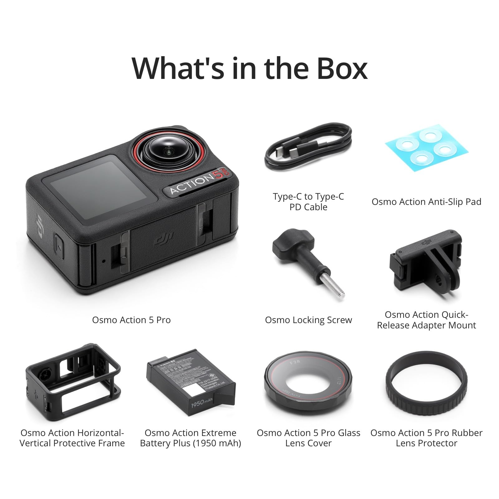 DJI Osmo Action 5 Pro Essential Combo, Waterproof Action Camera with 1/1.3-inch Sensor, 4K/120fps Video, Subject Tracking and Stabilization, Dual OLED Touchscreen, 4K Action Camera Ideal for Sports and Vlogging