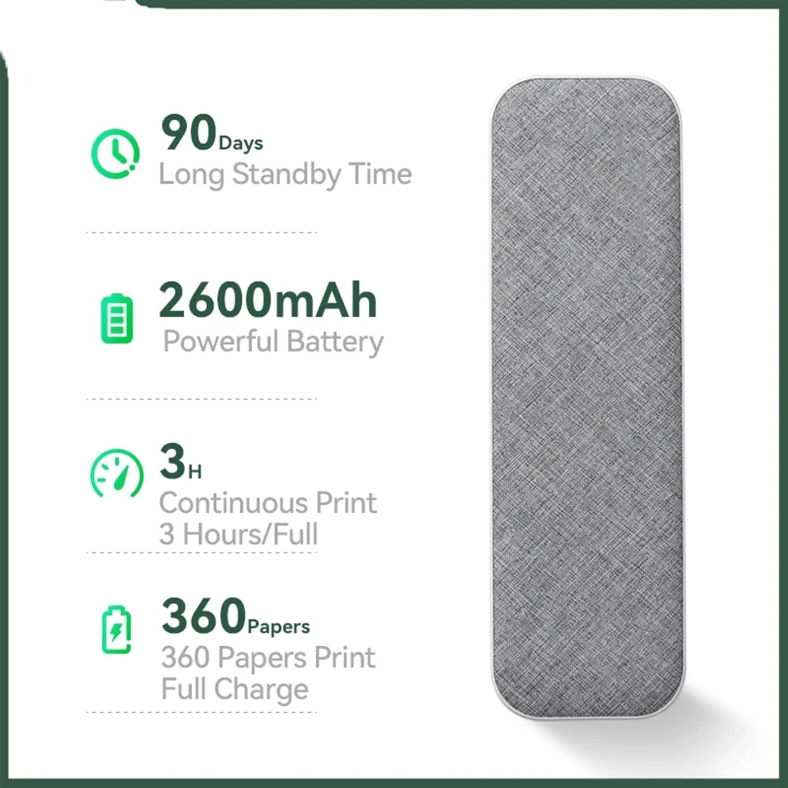 SAWQF PeriPage A4 Paper Printer Portable USB Thermal Transfer Printer Support Mobile Smartphone Android Printer