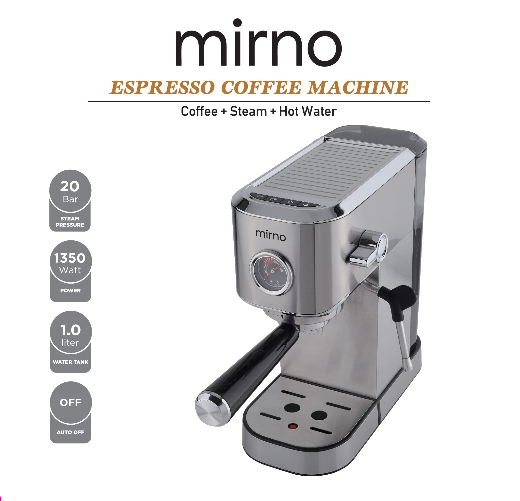 Mirnuo 20 Bar Espresso Coffee Machine
