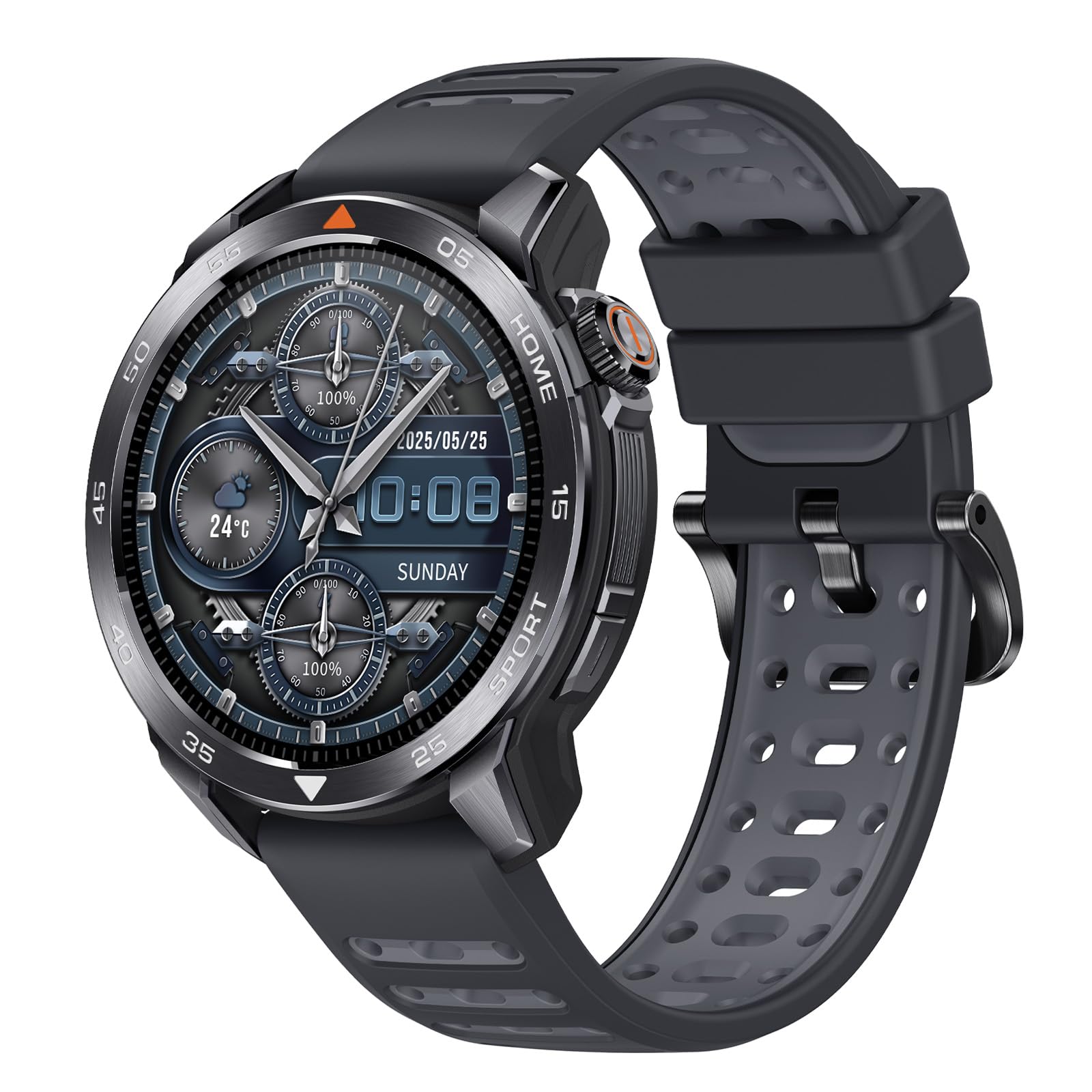 Mibro GS Pro 2 Smartwatch 1.43" AMOLED Multi-Sport with Dual-Band GNSS for Swimming, Cycling, Running, Hiking, Skiing, Paddle (Dark Gray)