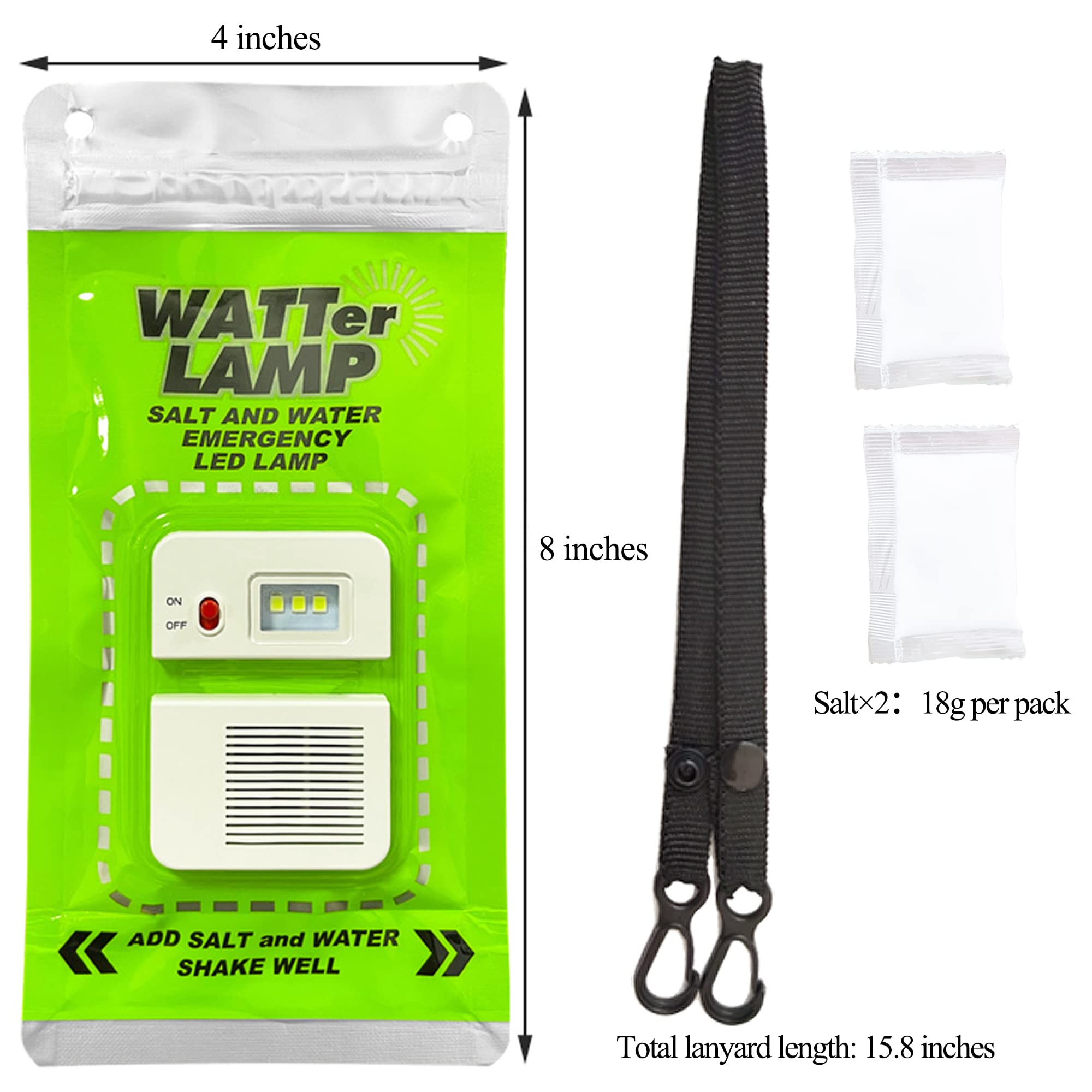 Salt Water Lamp Emergency Lighting Outdoor Lamp No Battery Pollution-Free Environmental Protection Lighting, Suitable for Outdoor Activities, Sustainable Use for 140 Hours