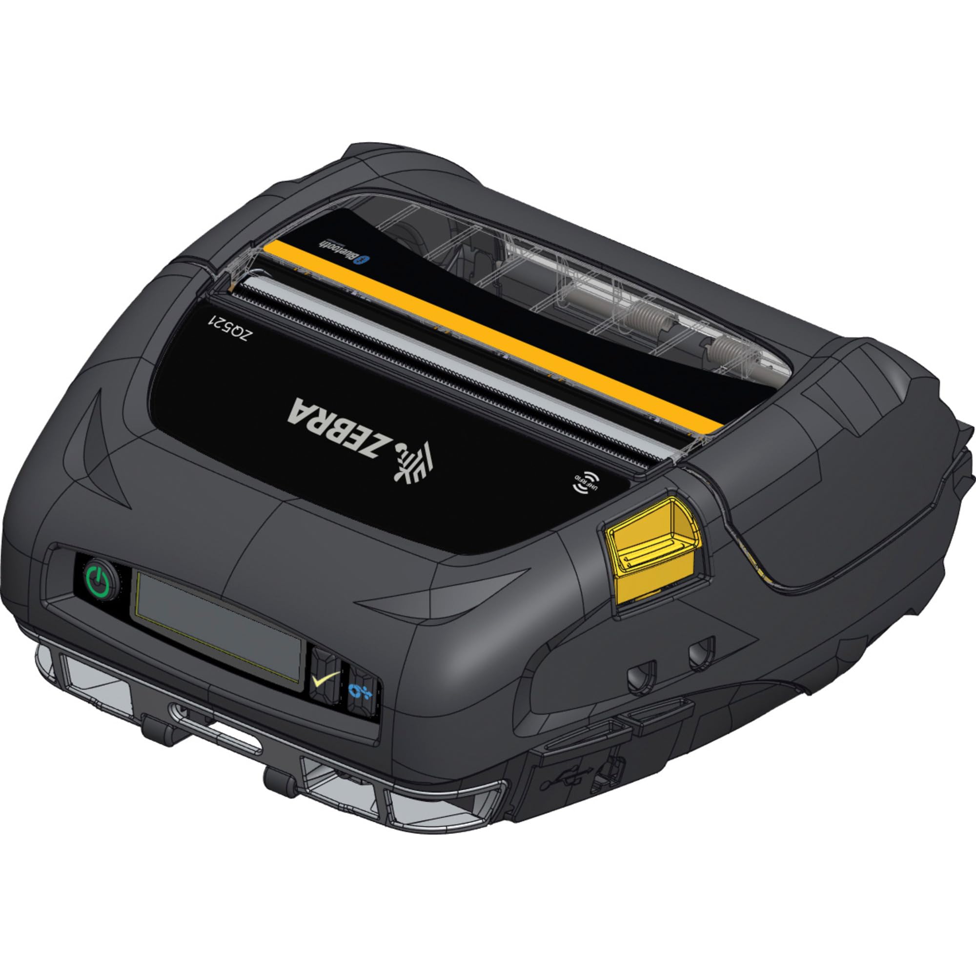 Zebra ZQ521 imprimante pour étiquettes Thermique directe 203 x 203 DPI 127 mm/sec Avec fil &sans fil Wifi Bluetooth