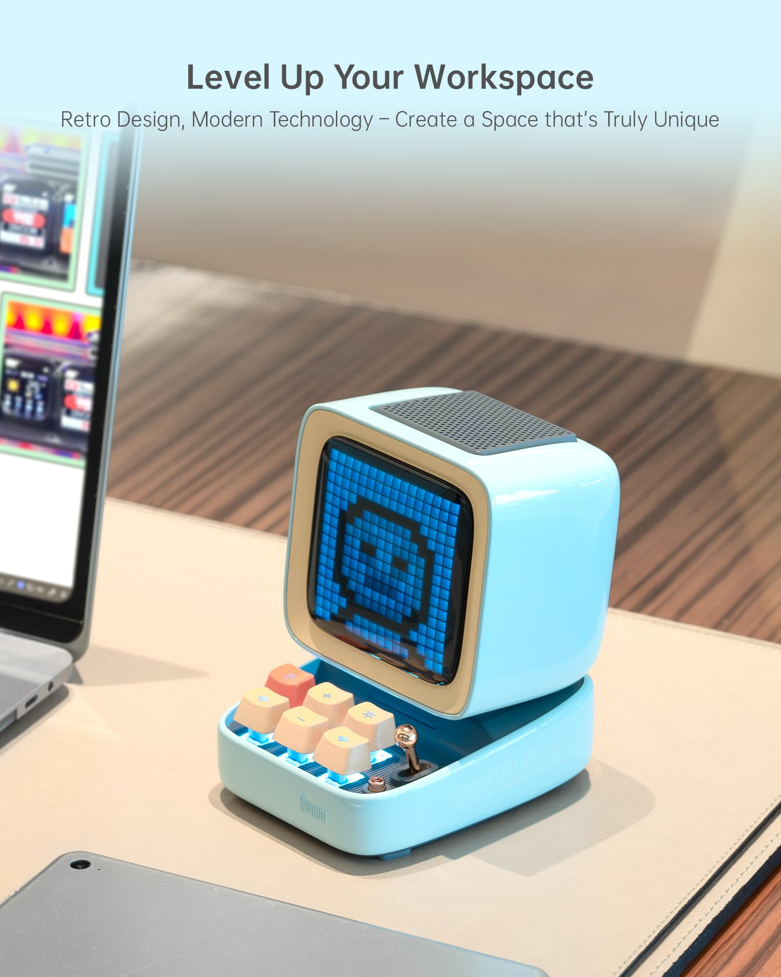 Divoom Ditoo Retro Pixel Art Bluetooth Speaker Green (Blue)