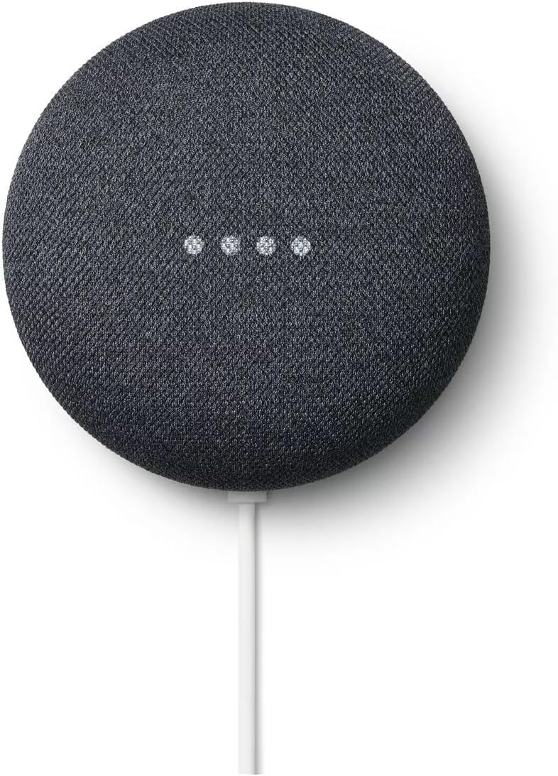 Google Nest Mini Bluetooth Speaker, Japanese Model, Multilingual with Assistant Compatible with English (2nd Generation) Charcoal