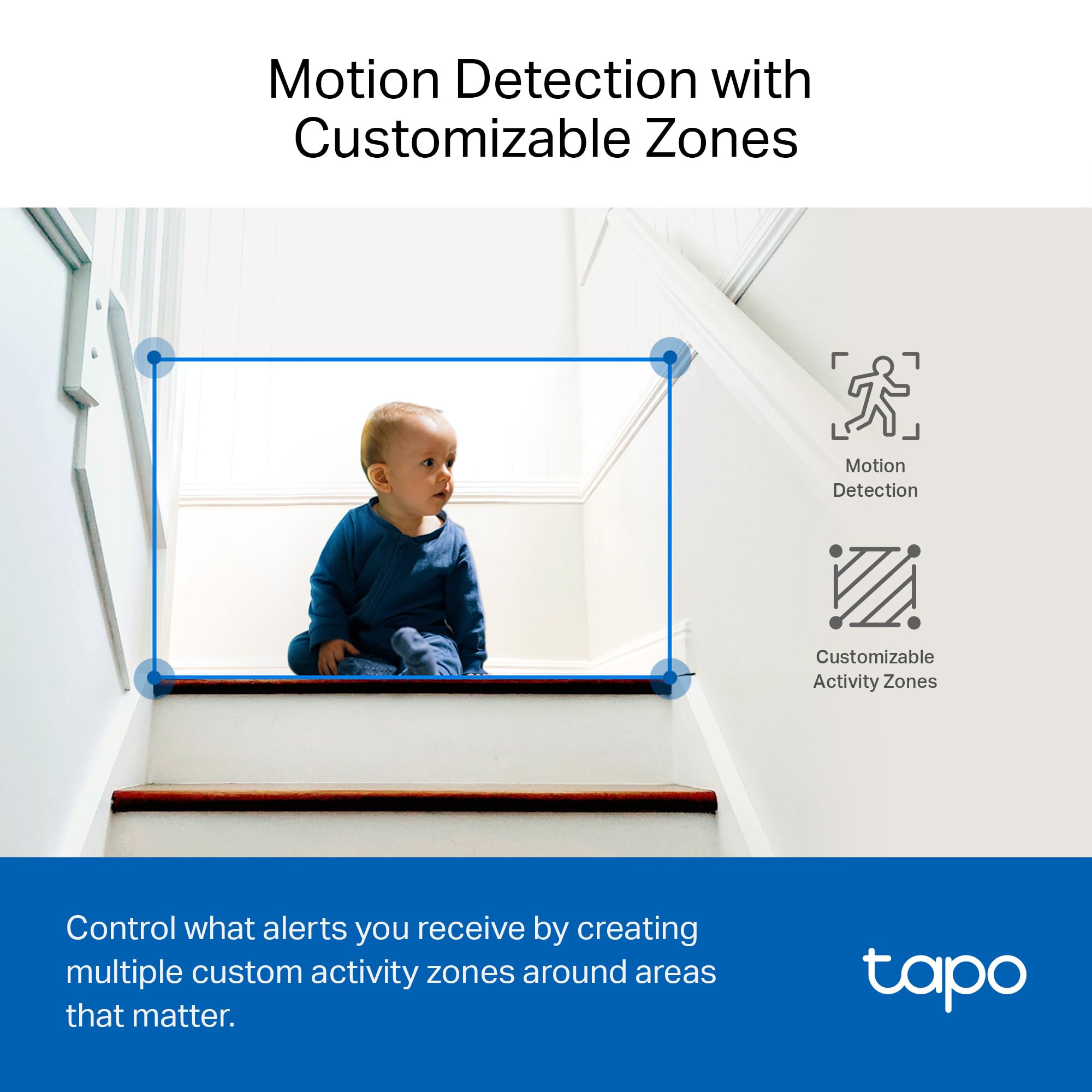 Tapo C220 2K Pan/Tilt Indoor Camera, WiFi Security Camera, AI Detection, Customizable Privacy Mode, Two-Way Audio, Night Vision, Cloud & Local Storage, Works with Alexa & Google