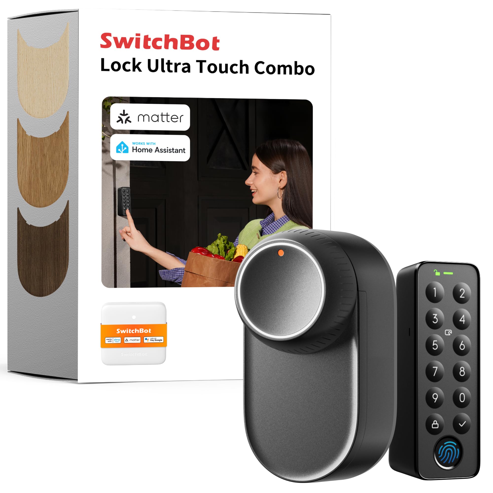 SwitchBot Lock Ultra - The Ultimate Smart Lock - Unmatched Security, Speed and Compatibility - Black