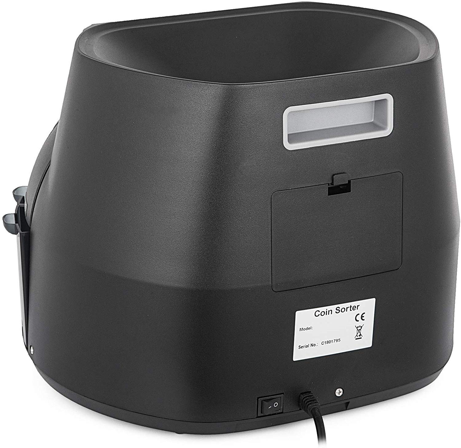 JFZCBXD Automatic Electronic Coin Sorting Machine 45W, Coin Counting Machine 500-1000 Coins for School, Stores and Banks