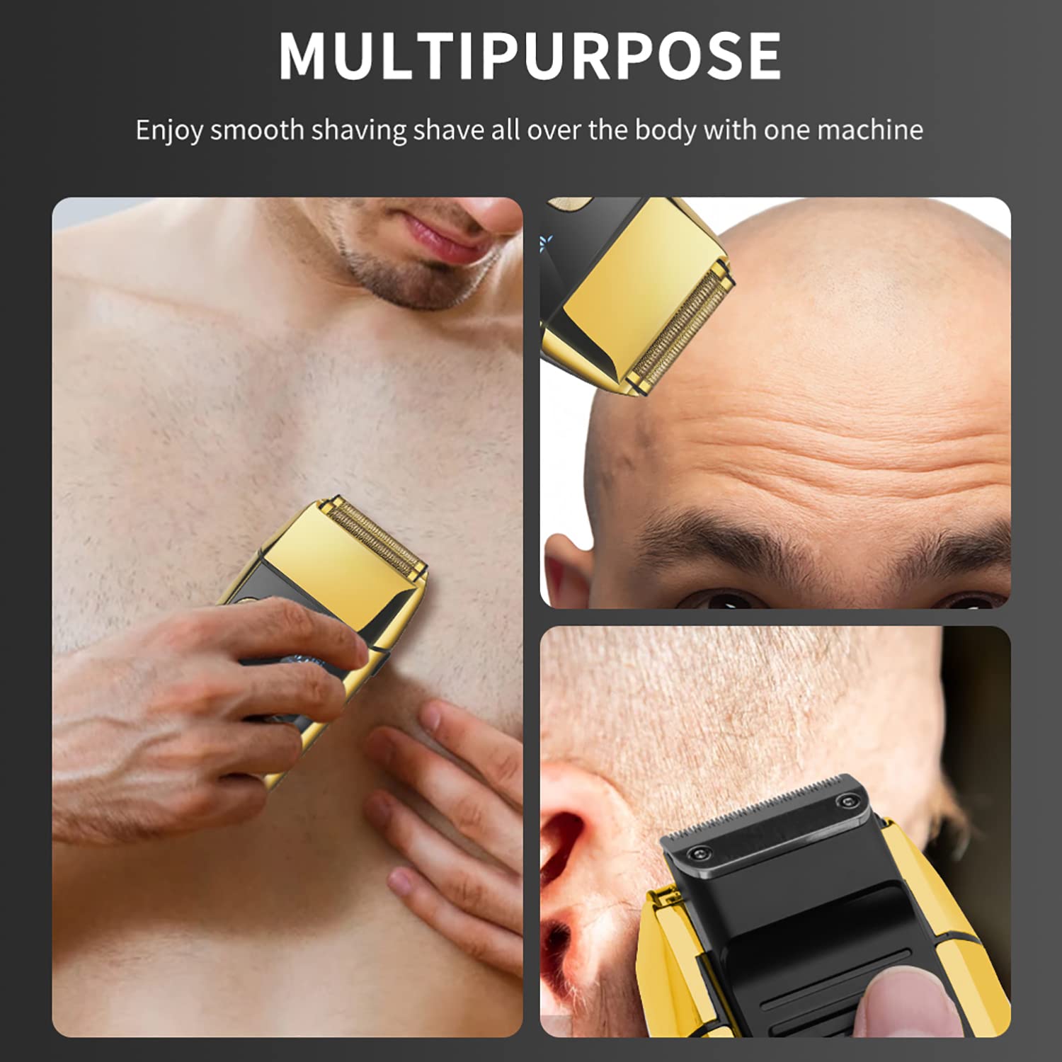 DSP Beard Foil Shaver Shaving Razor Electric Beard Trimmer USB Charging Cable with LED Digital Display