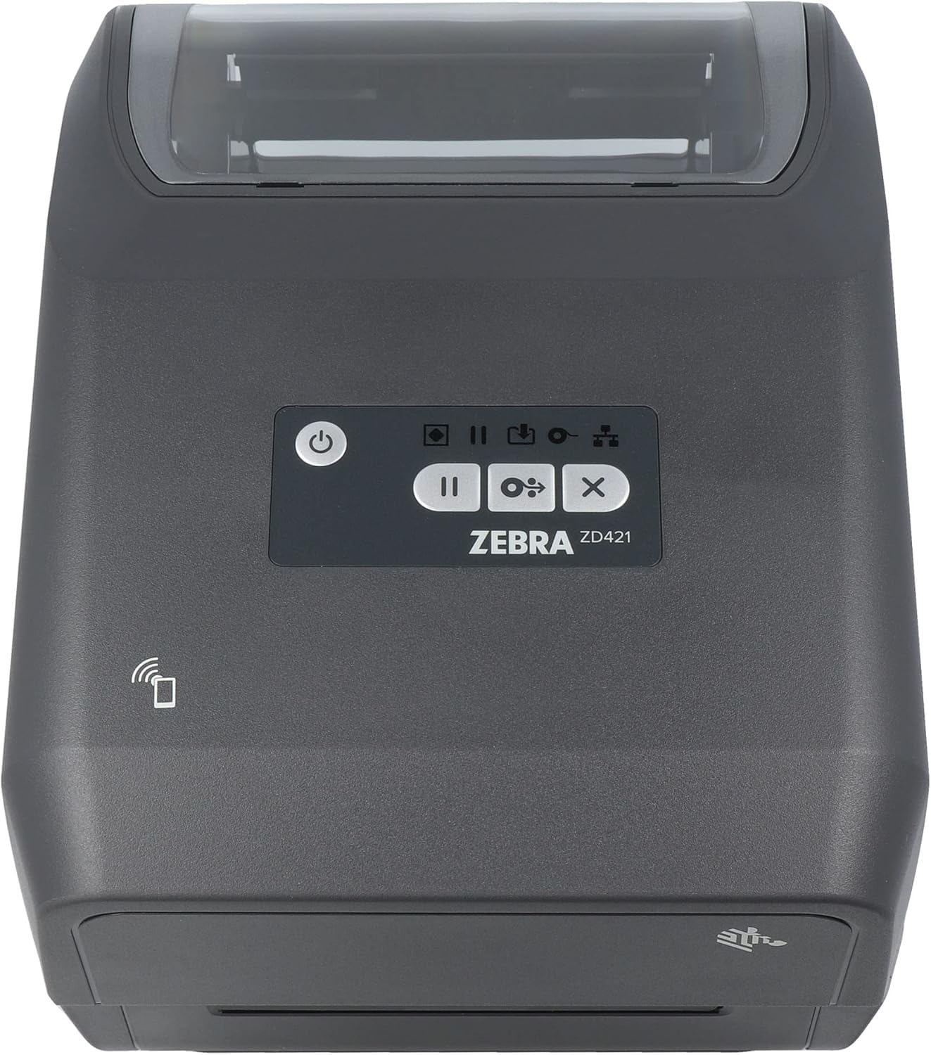 Zebra ZD421t TT Printer (74/300M); 203 dpi, USB, USB Host, Modular Connectivity Slot, BTLE5, EU and UK Cords, Swiss Font, ZD4A042-30EM00EZ